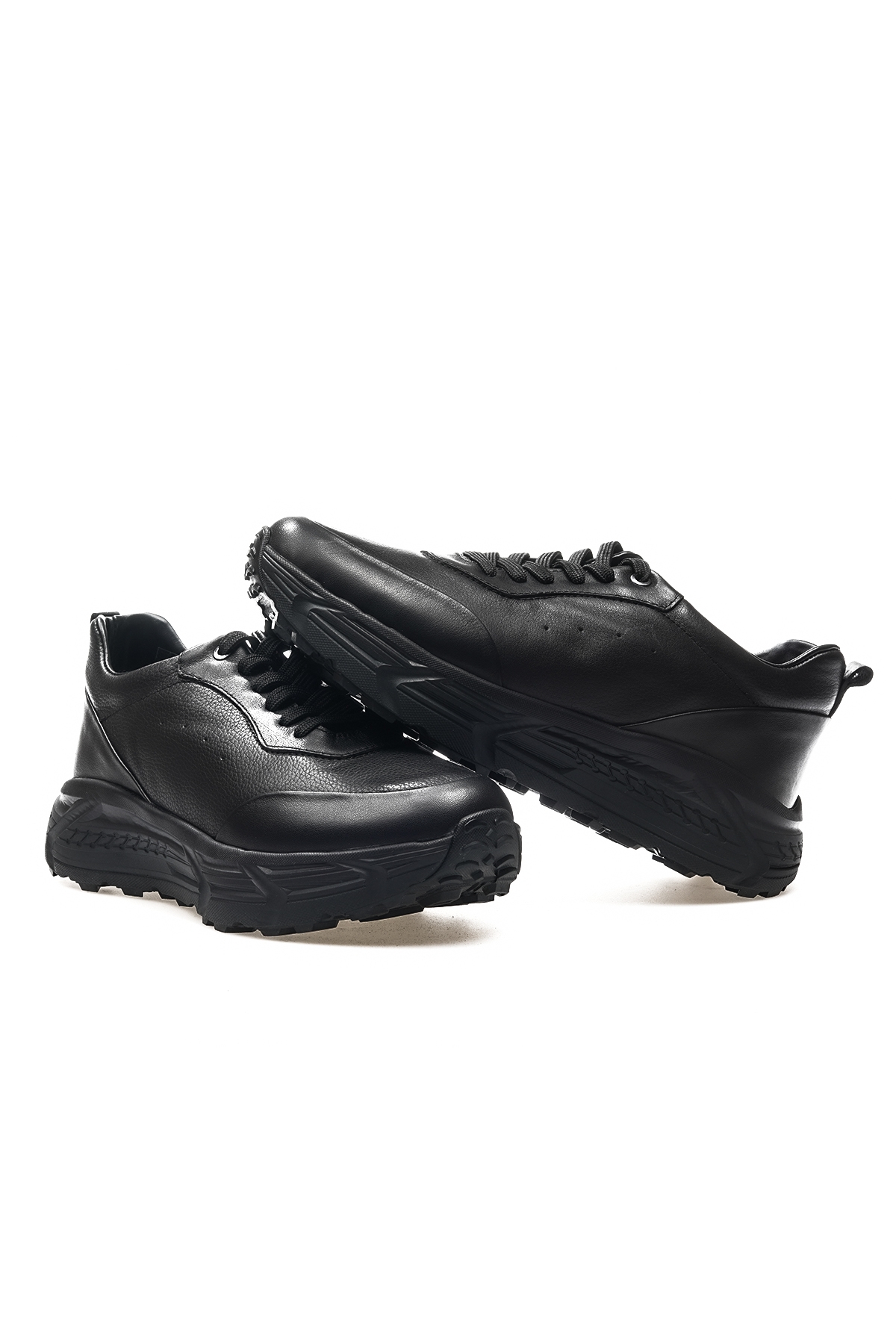 Erkek Hakiki Deri Günlük Casual Ayakkabı (40-44) 24k Ykö-20225 M Siyah - Görsel 6