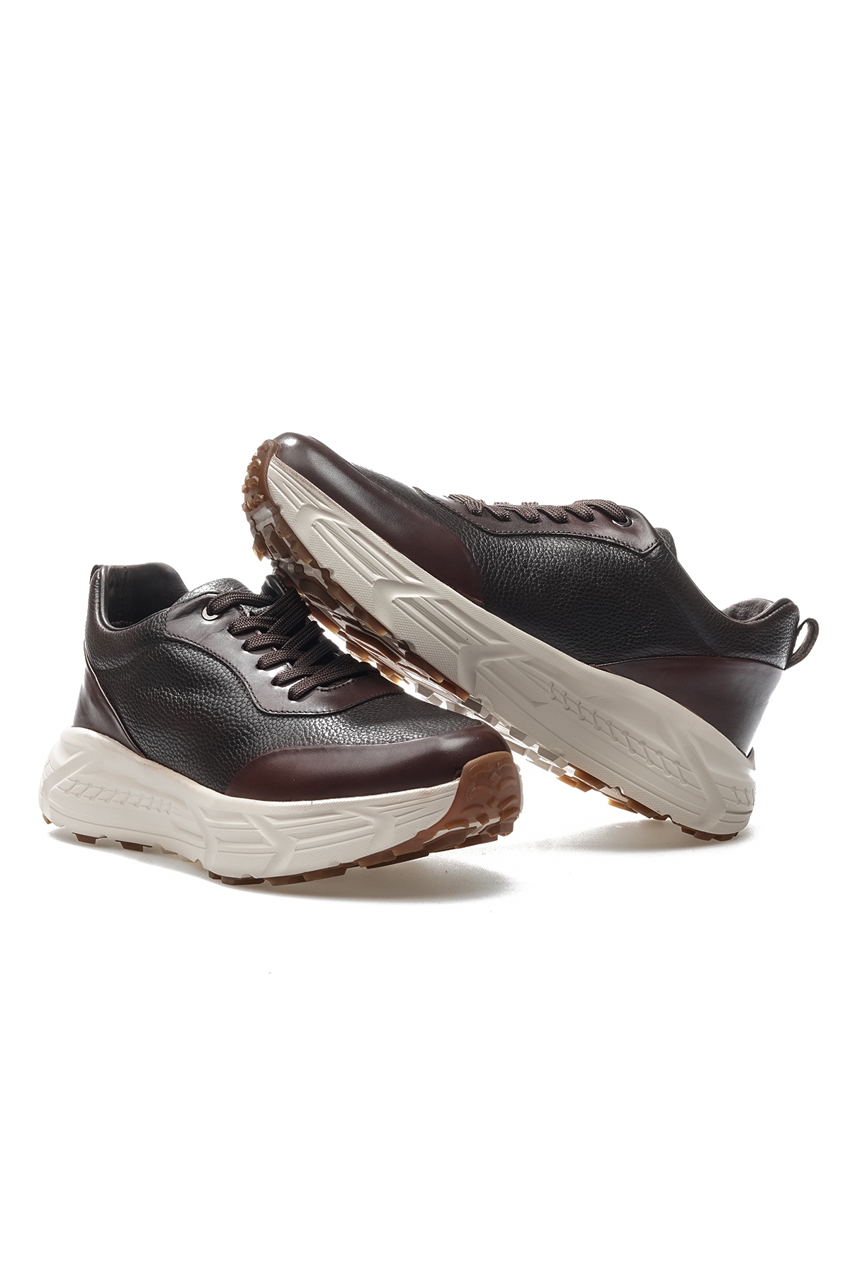 Erkek Hakiki Deri Günlük Casual Ayakkabı (40-44) 24k Ykö-20225 M Kahve - Görsel 6