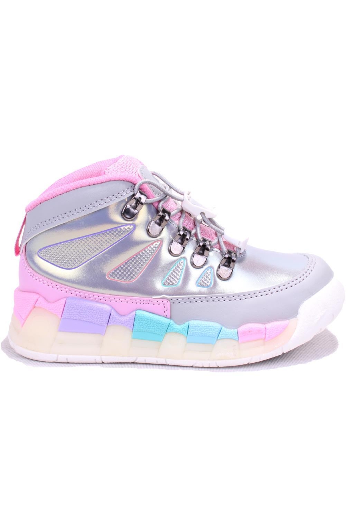 Ellen 946F24K417 Gri Ortopedik Günlük Işıklı Kız Çocuk Spor Bot - Görsel 2