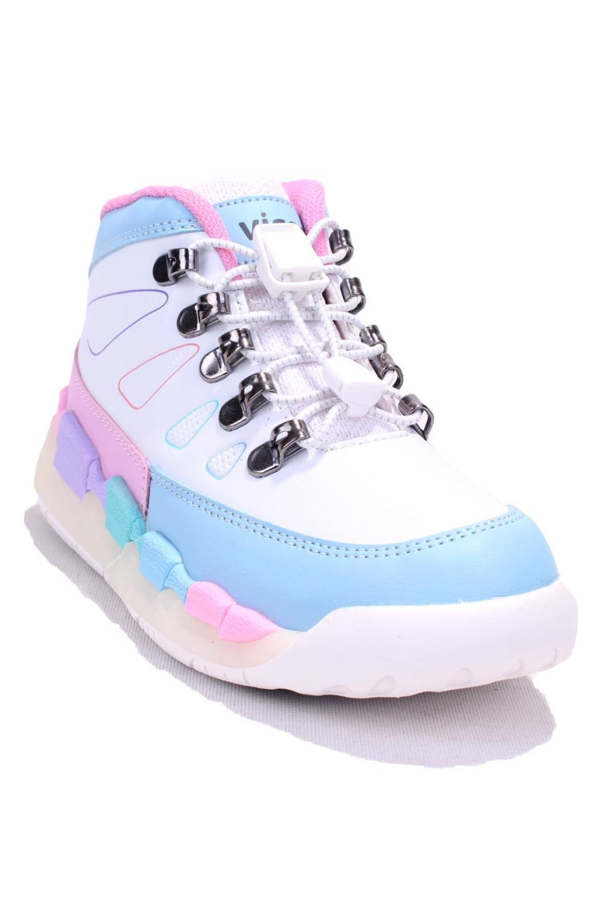 Ellen 946F24K417 Beyaz Ortopedik Günlük Işıklı Kız Çocuk Spor Bot - Görsel 3