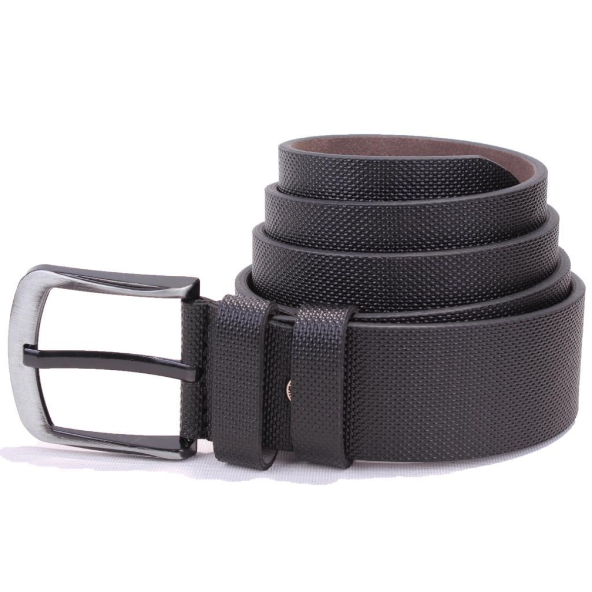 DagosterDMK26-456 Siyah Baskılı 4.5 cm Suni Deri Erkek Kemer