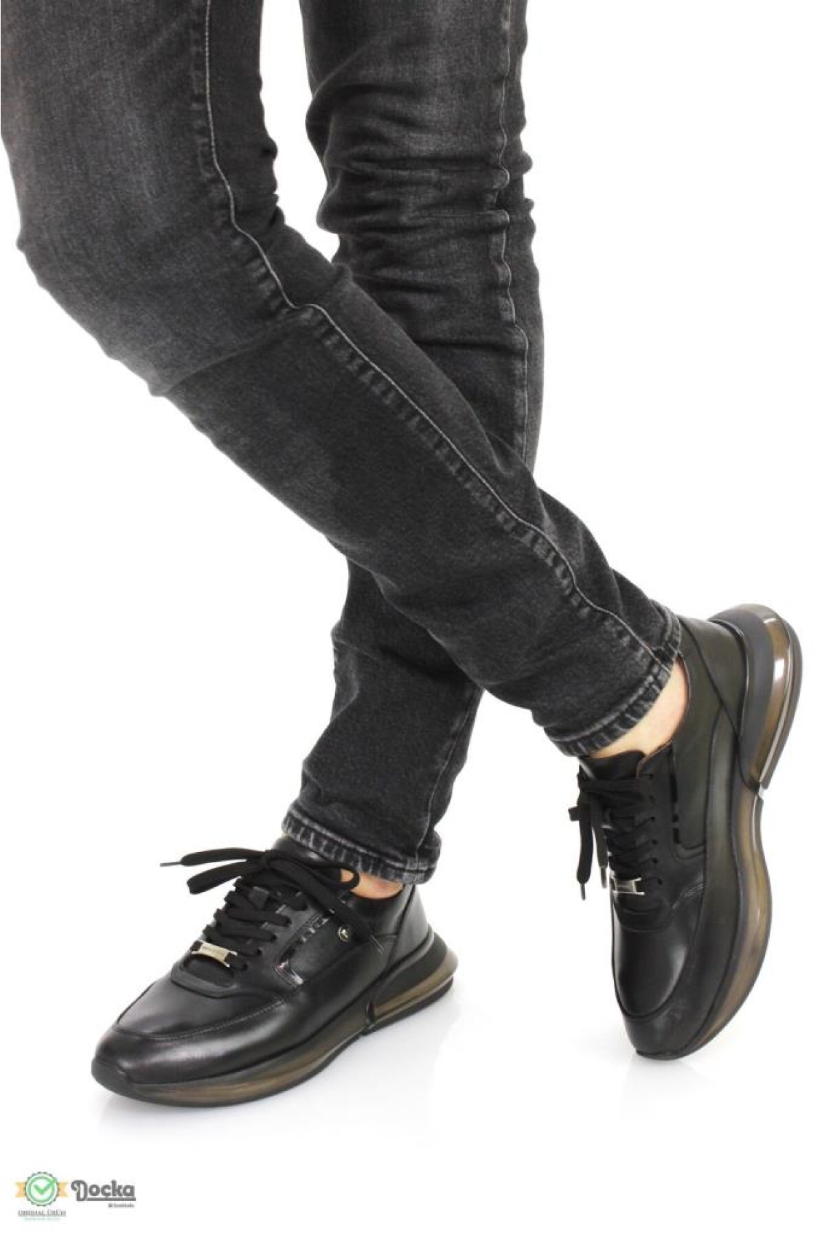 PC-241307 Erkek Hakiki Deri Ortopedik Spor Tarz Air Taban Günlük Ayakkabı - Görsel 4