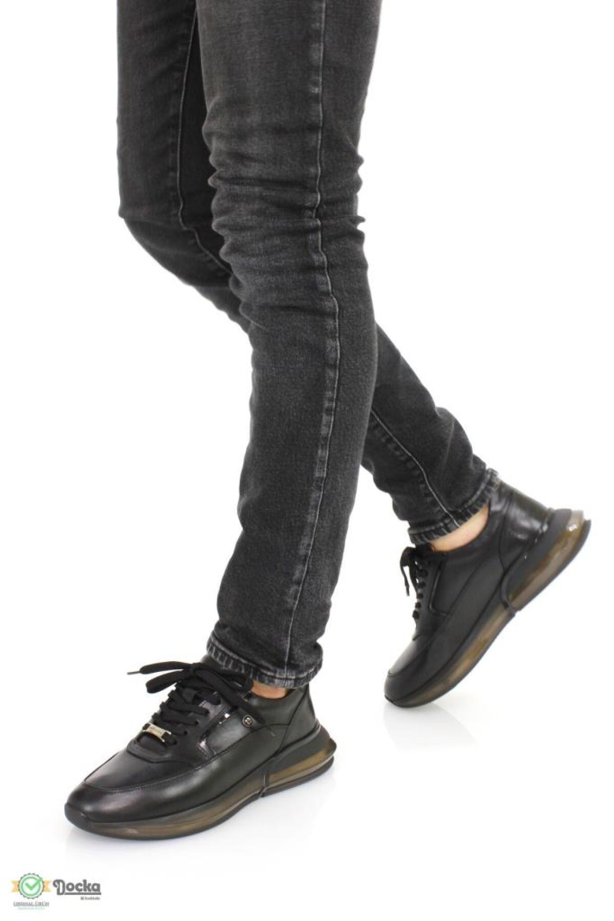 PC-241307 Erkek Hakiki Deri Ortopedik Spor Tarz Air Taban Günlük Ayakkabı - Görsel 5