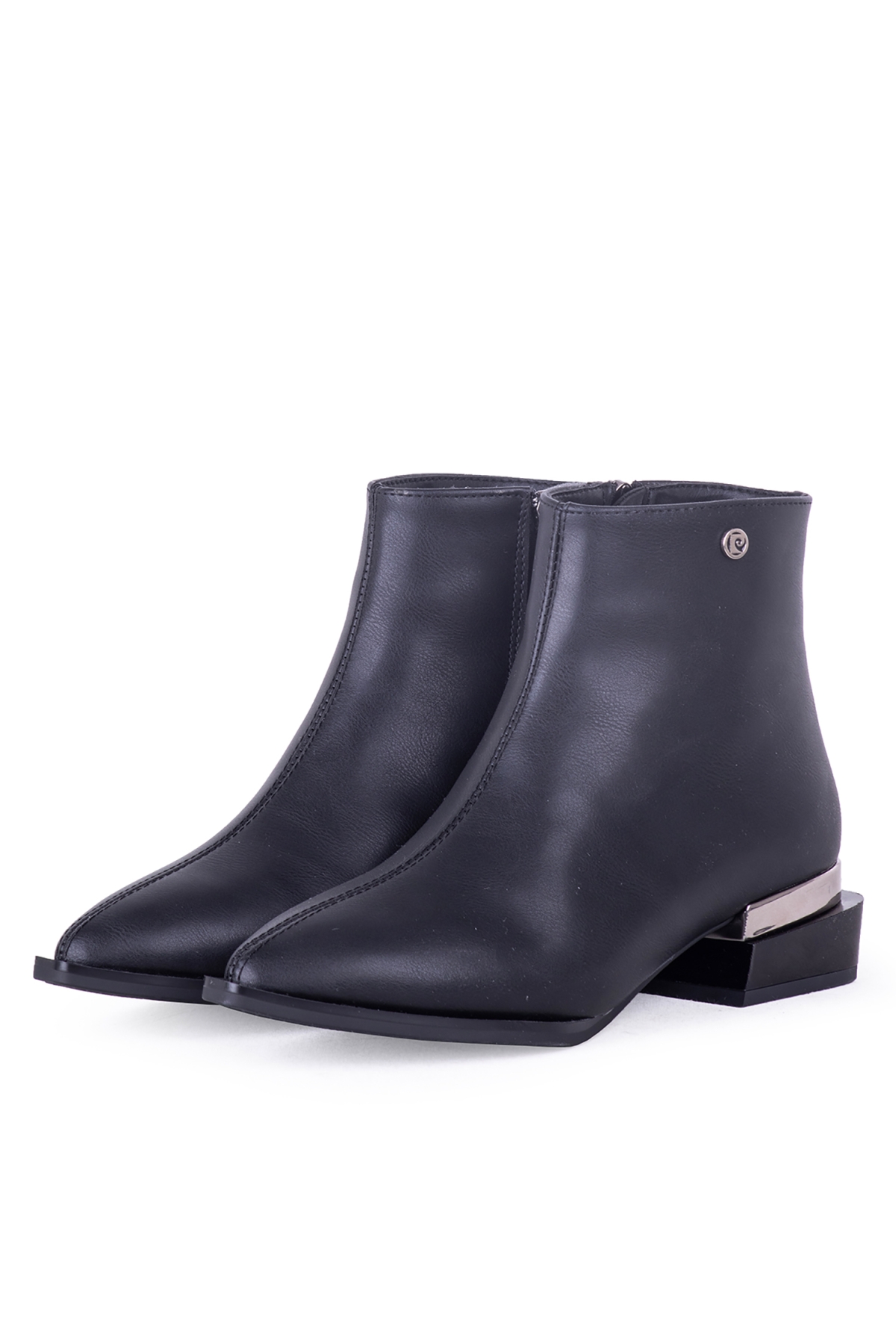 52720 Kadın Fermuarlı Bilekte Bot Siyah - Görsel 3
