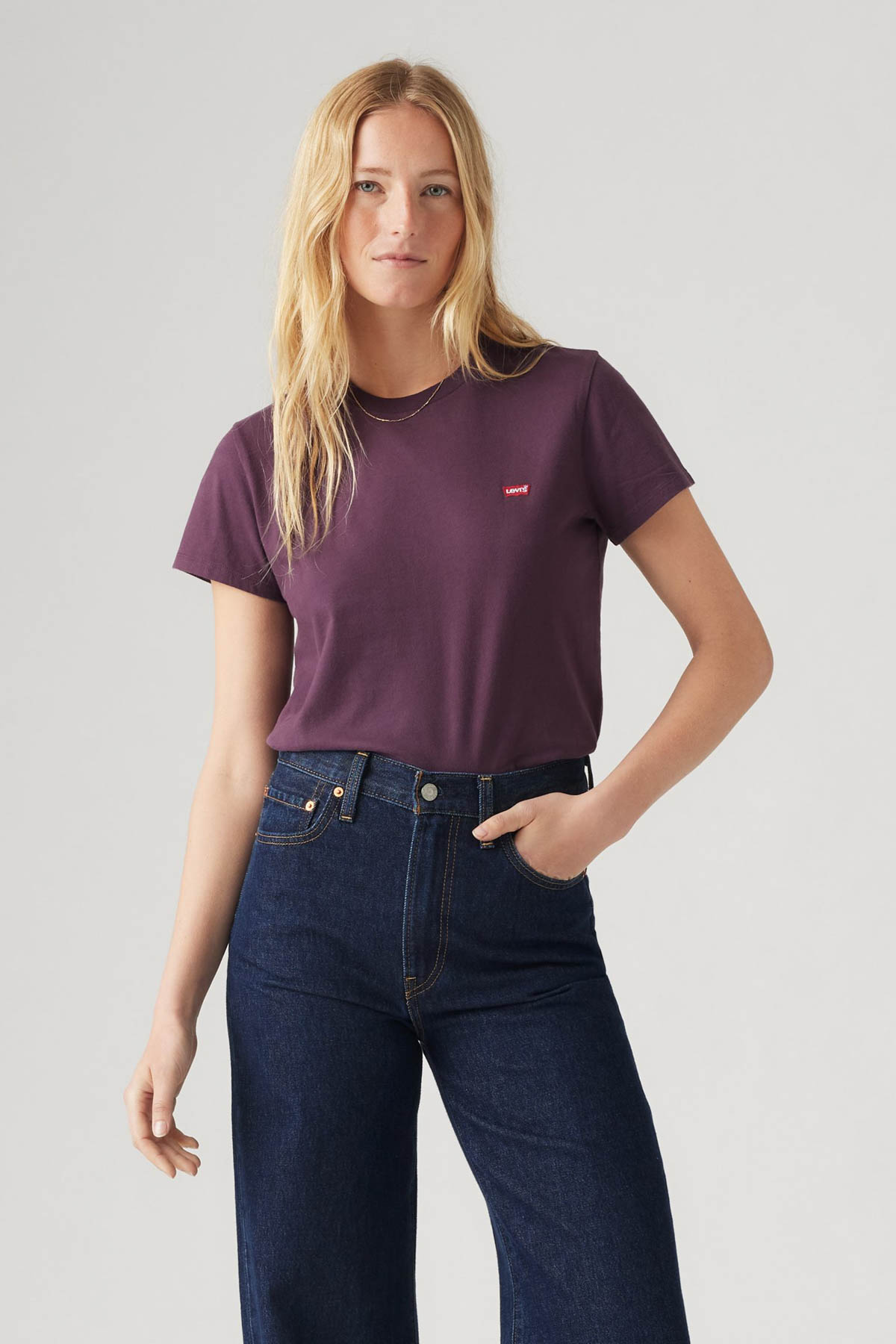 LEVI’S Non Graphic Tees Mor Kadın Kısa Kol T-Shirt