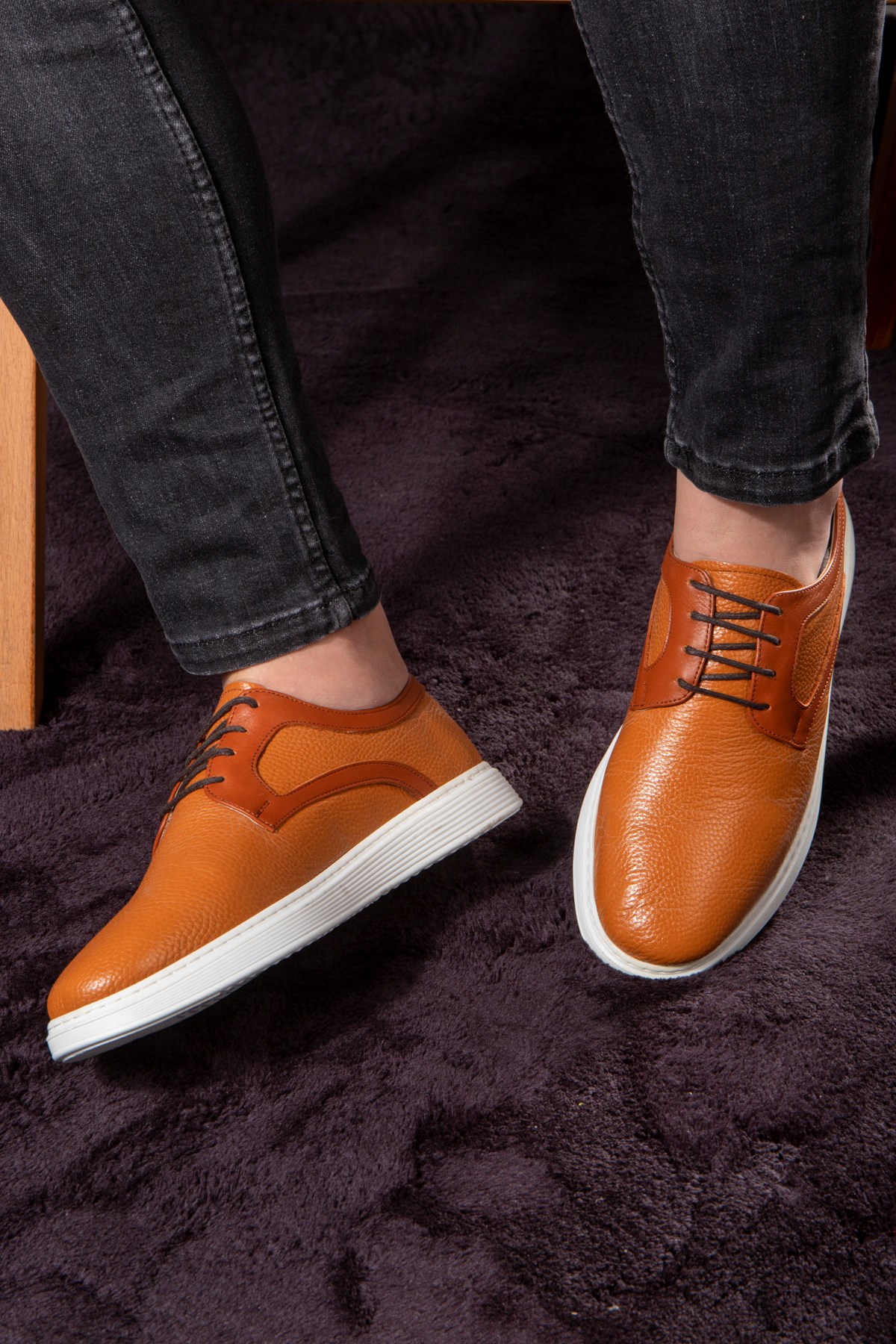 Work Flotter Hakiki Deri Erkek Ayakkabı - Görsel 6