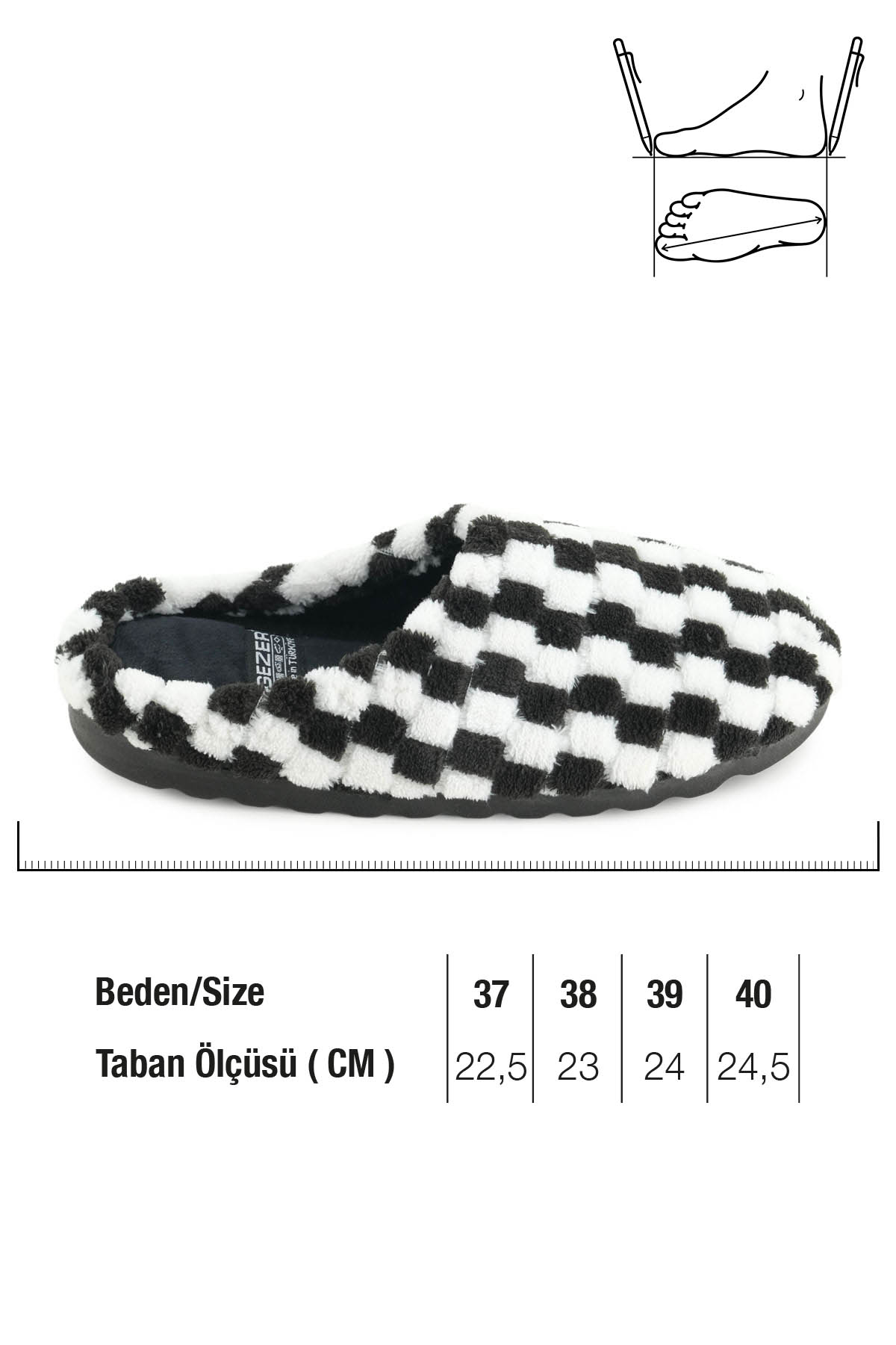 Kadın Kışlık Ev Bahçe Gondol Terlik - Görsel 3