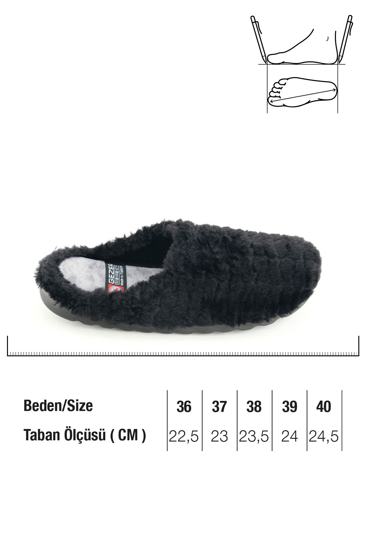 Kadın Kışlık Ev Bahçe Rahat Taban Gondol Terlik - Görsel 3