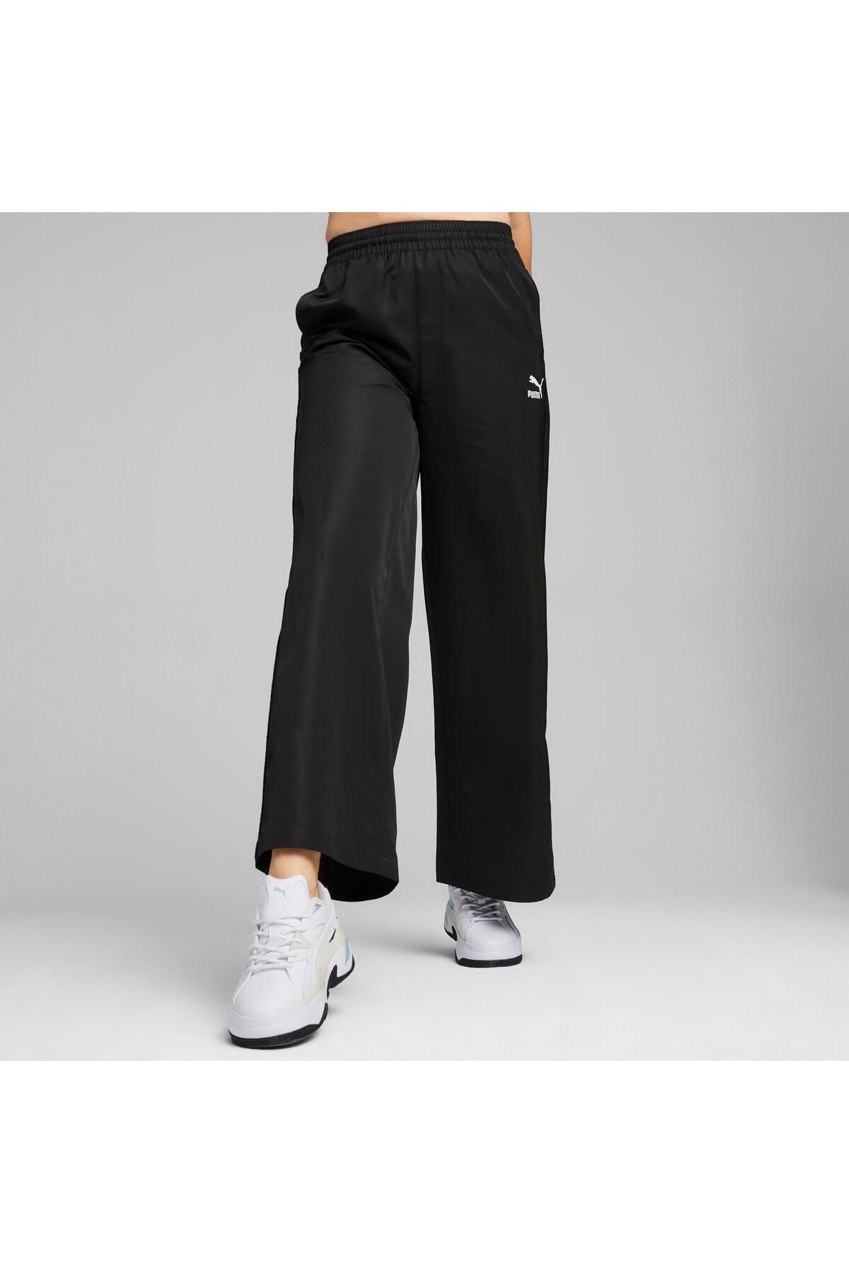 T7 Relaxed Track Pants Siyah Kadın Eşofman Altı