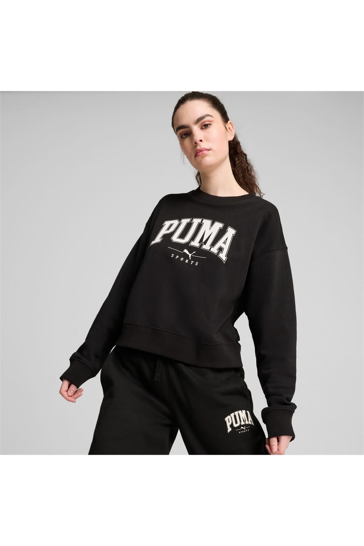 Squad Crew Tr Kadın Siyah Sweat - 682493-01  Sweatshirt