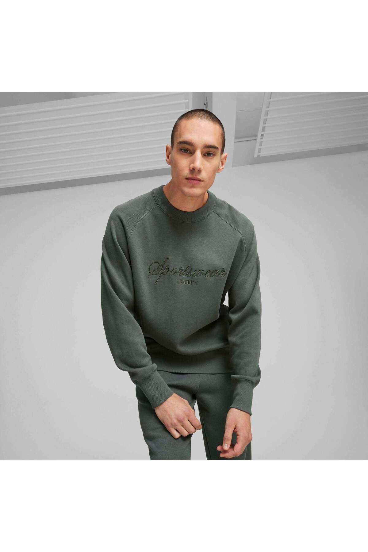 CLASSICS+ Crew Gri Erkek Sweatshirt