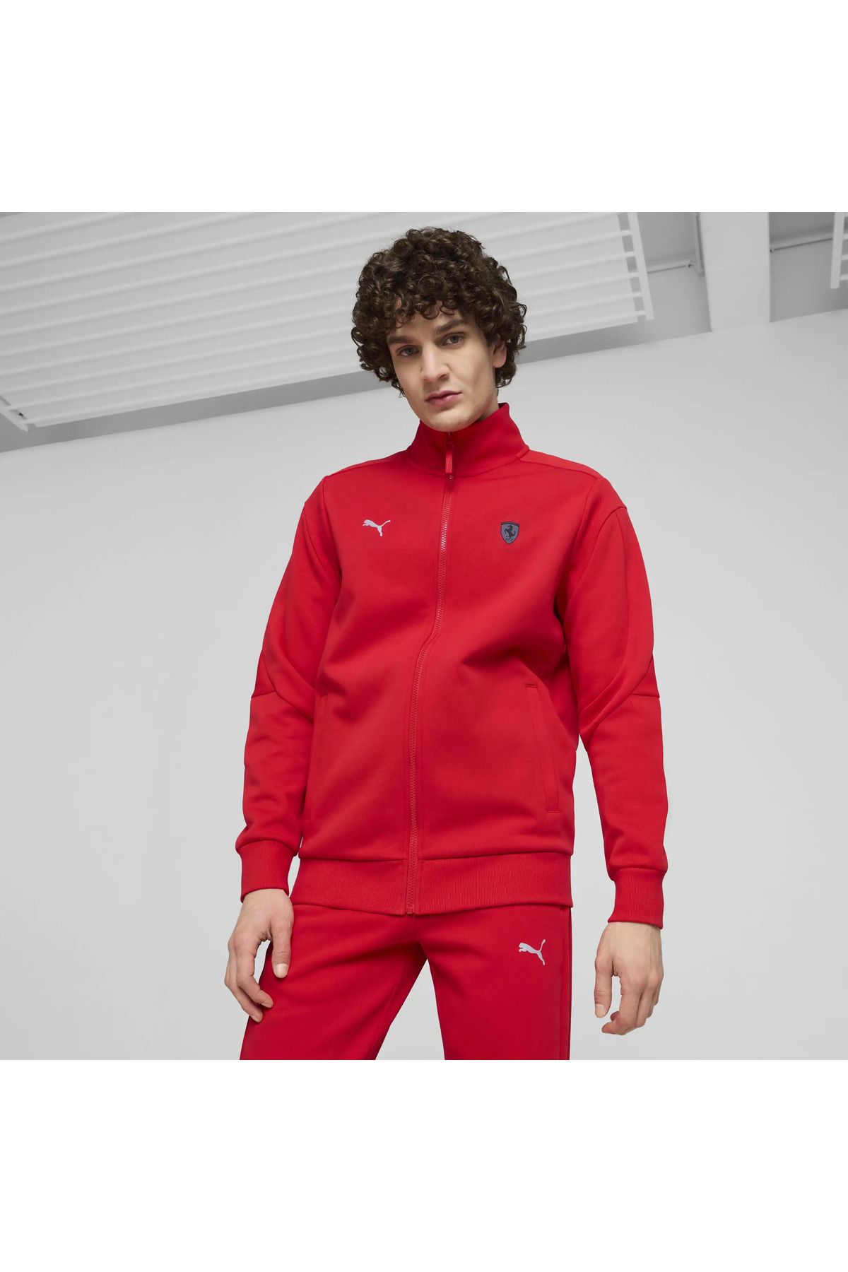 Ferrari Style MT7 Kırmızı Erkek Sweatshirt