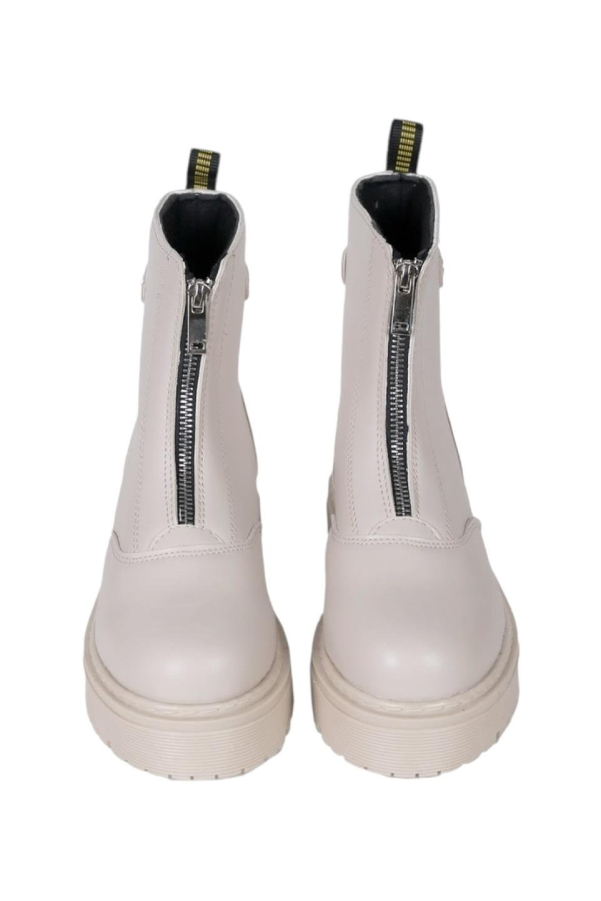 Önden Fermuarlı Kadın Bot BEJ - Görsel 4