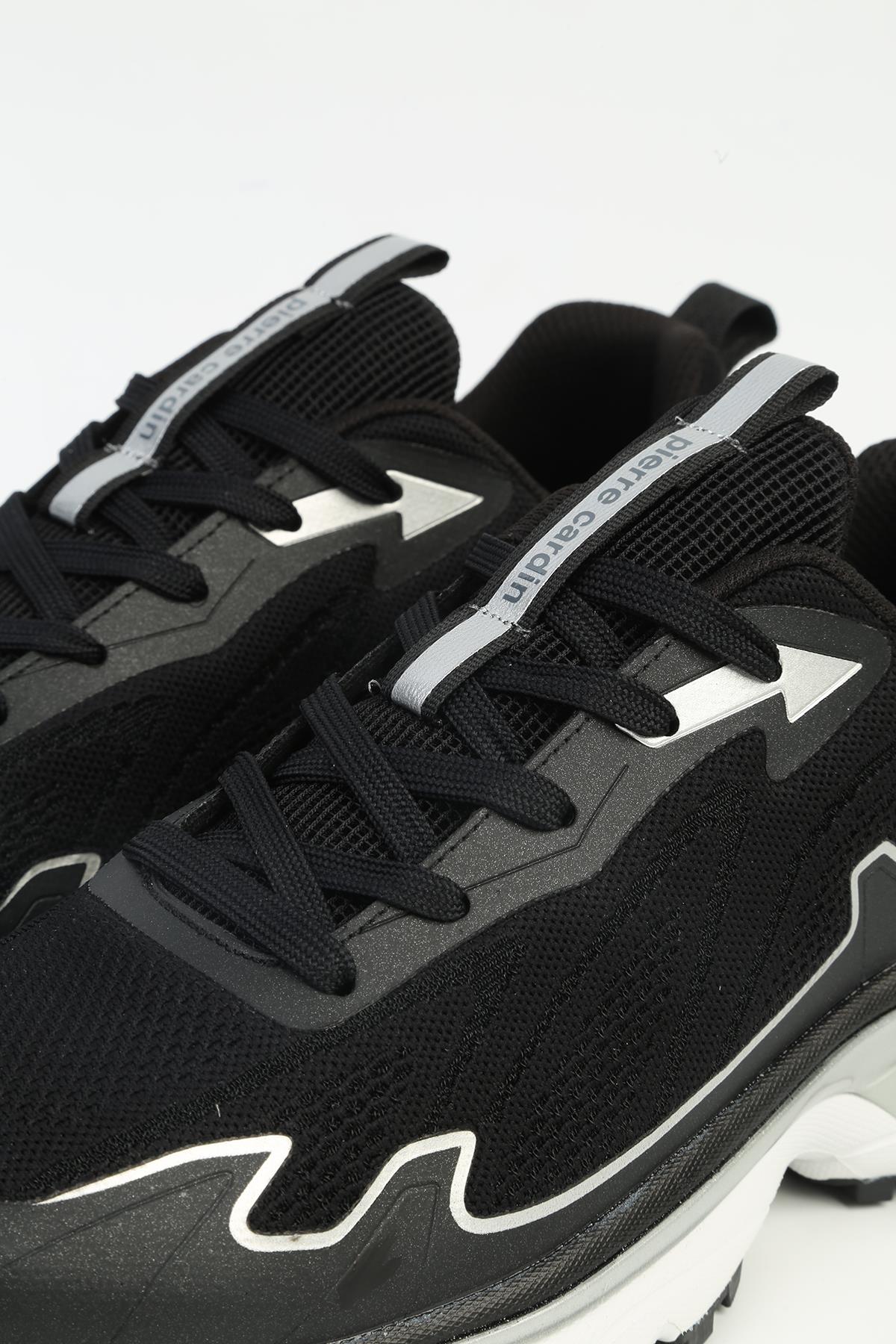 ® Erkek Siyah Beyaz Spor Ayakkabı İTHAL PCI-11054 - Görsel 6