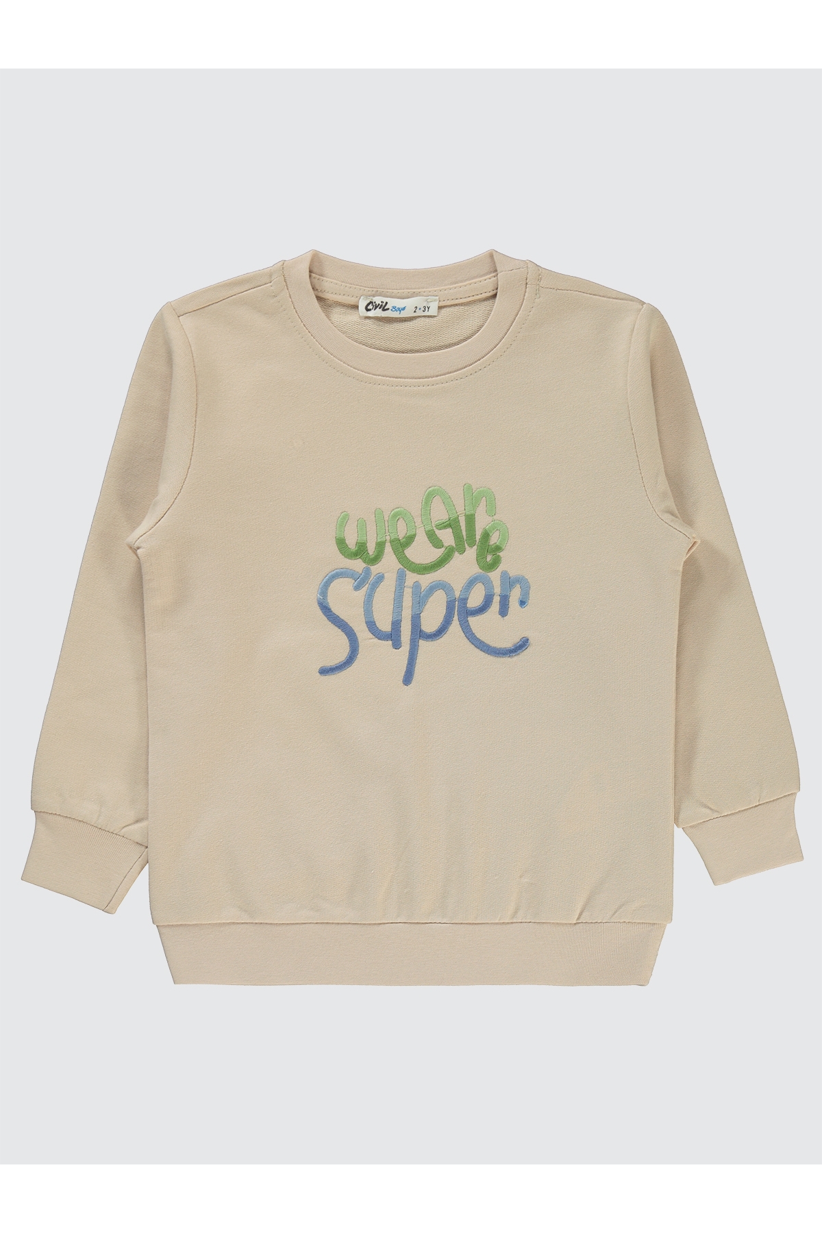 Erkek Çocuk Sweatshirt 2-5 Yaş Taş Rengi