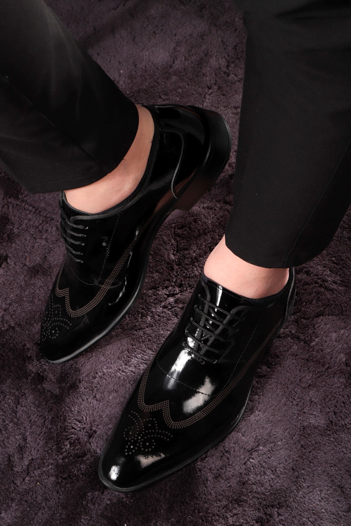 Stylish Hakiki Deri Erkek Klasik Ayakkabı, Oxford Klasik Ayakkabı - Görsel 6