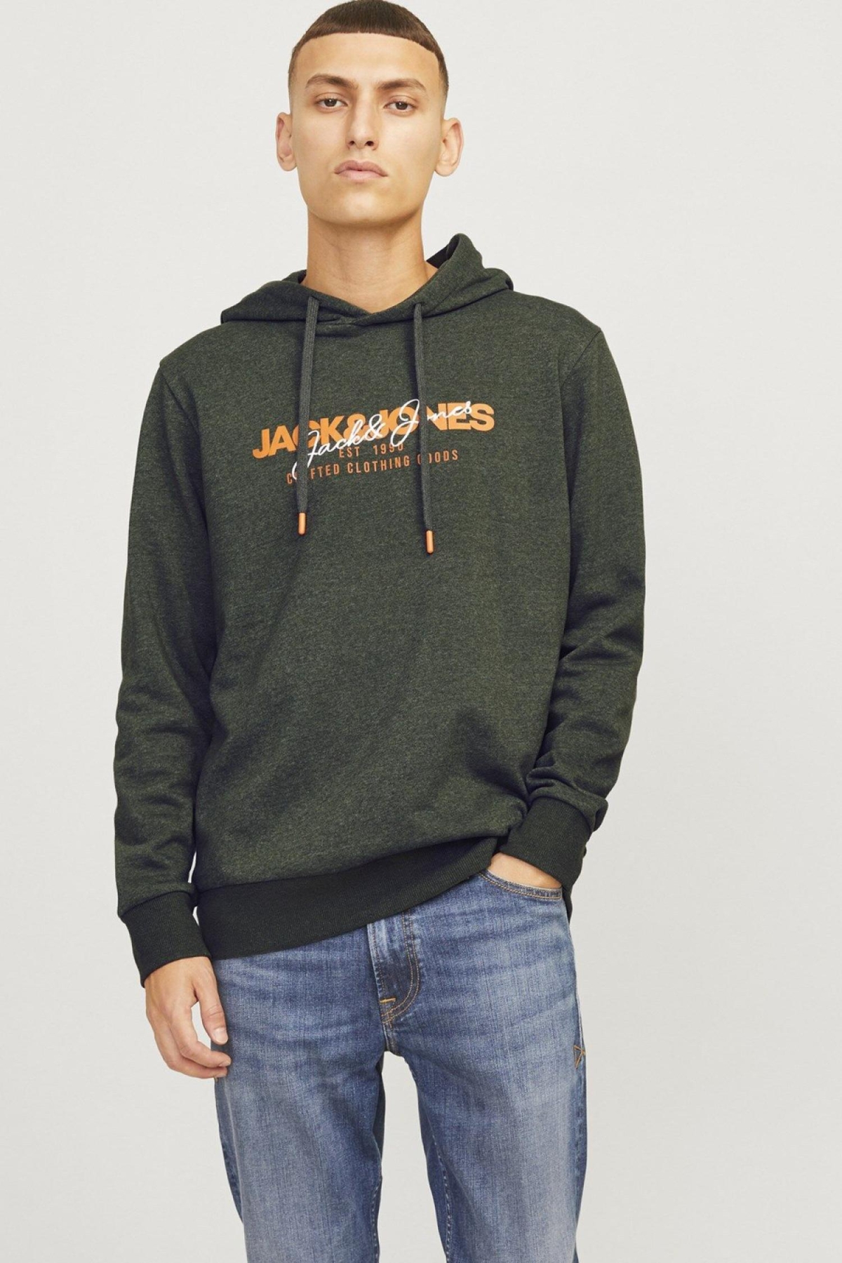 12256848 Jjalvıs Sweat Hood Erkek Hoodie Sweatshirt