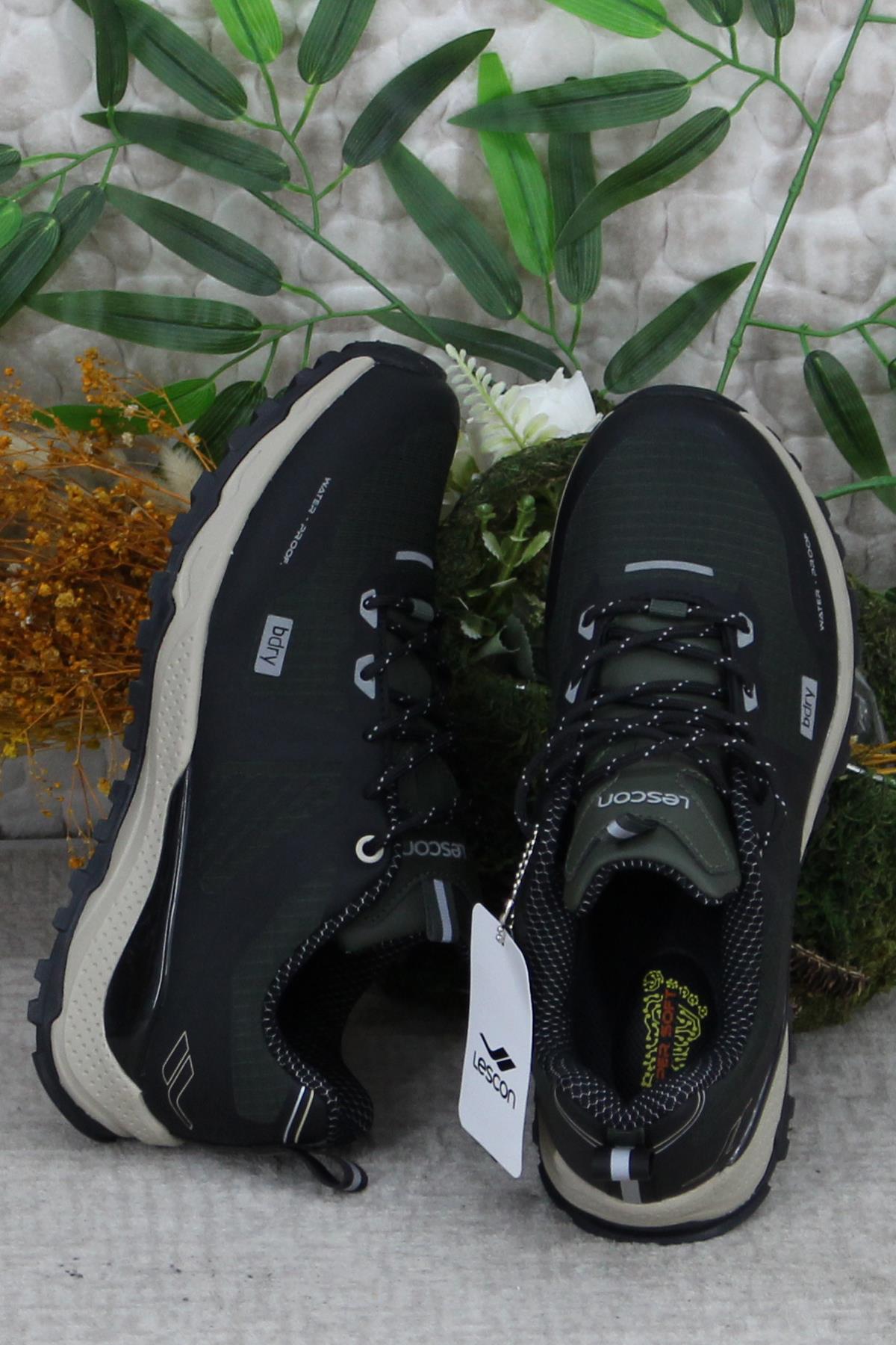 Safari 2 Haki Rahat Orijinal Ürün Su Geçirmez Erkek Ayakkabı - Görsel 6