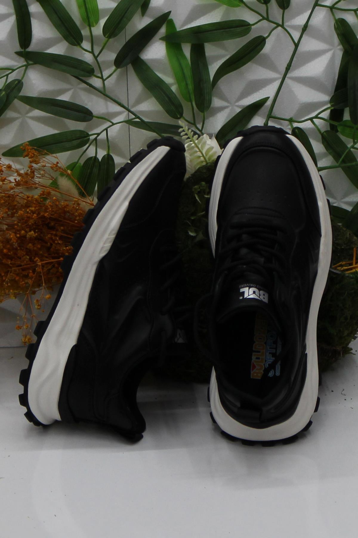 250427 Siyah Rahat Hafif Soft Foam Hakiki Deri Erkek Ayakkabı - Görsel 5