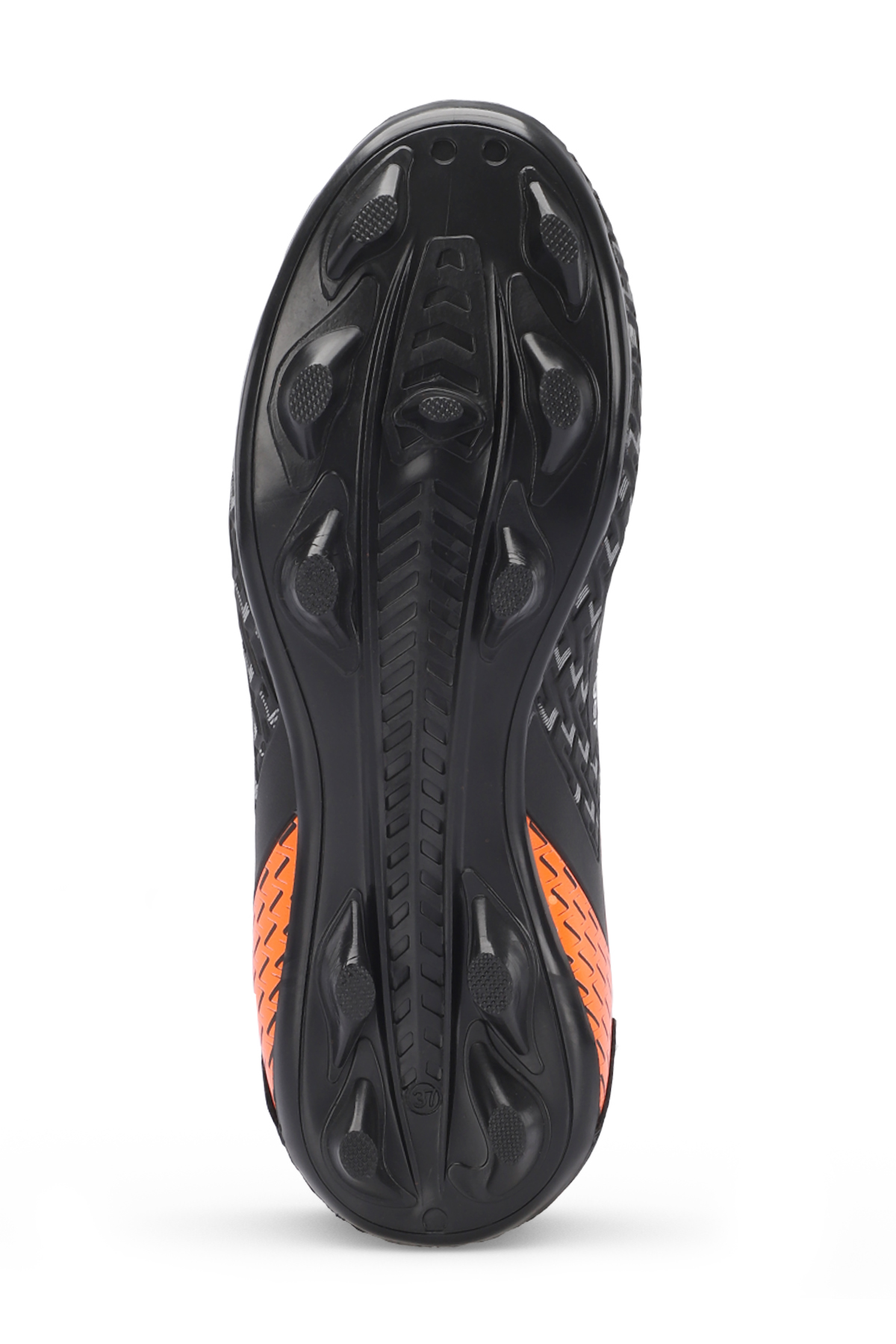 CYCLE I KRP Unisex Çocuk Futbol Ayakkabı Siyah / Turuncu - Görsel 8