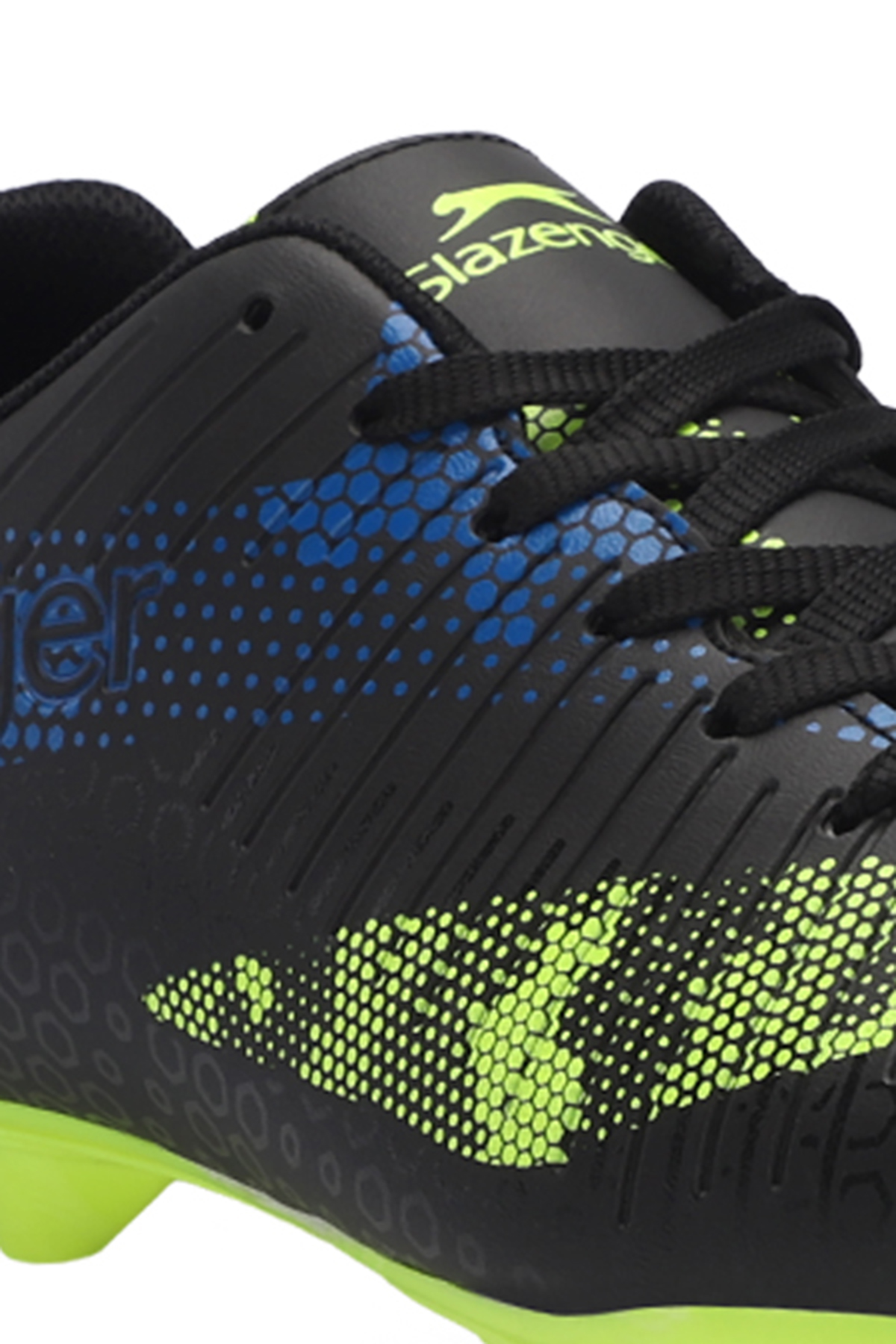 CYPRUS KRP Unisex Çocuk Futbol Ayakkabı Siyah / Yeşil - Görsel 5