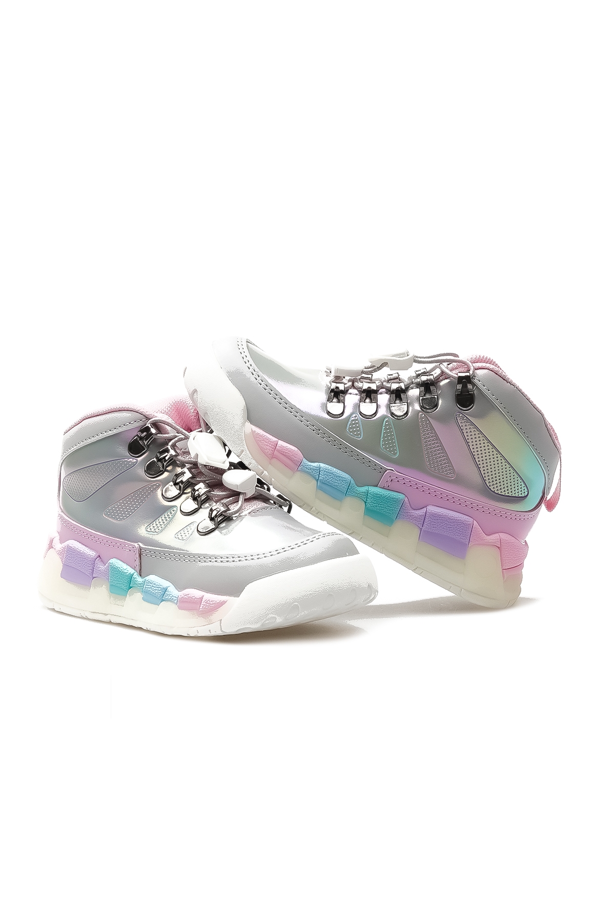 Ellen Kız Çocuk Işıklı Günlük Bot (26-30) 24k 946.417 Pk Gri - Görsel 7