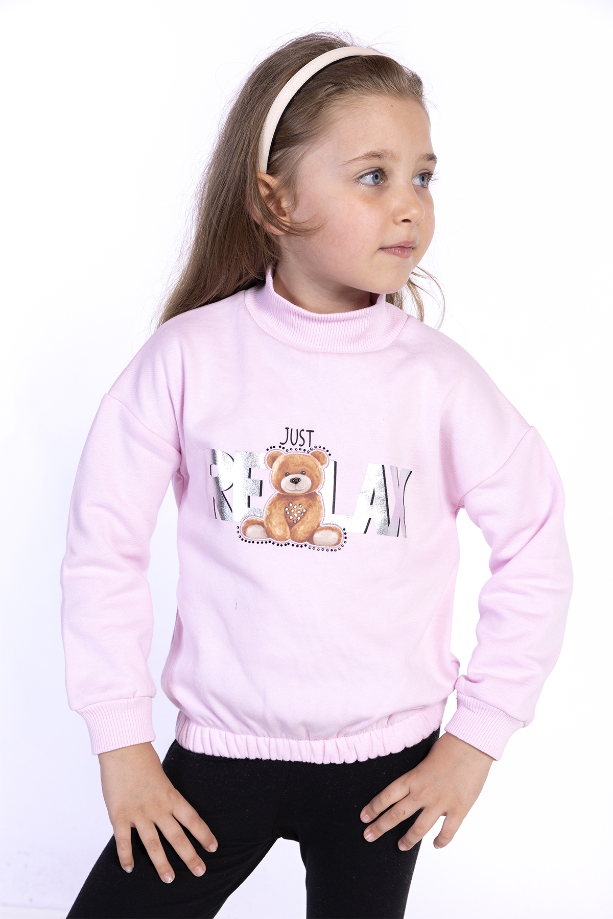 Toontoy Kız Çocuk Baskılı Sweatshirt