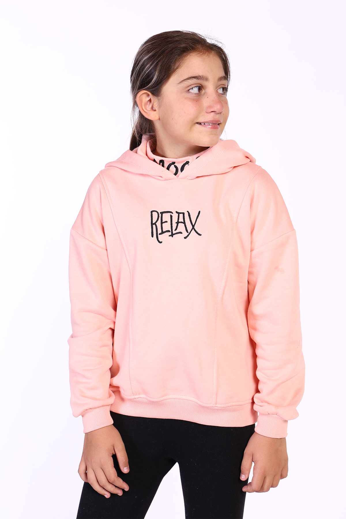 Toontoy Kız Çocuk Nakış Detaylı İçi Pamuklu Sweatshirt