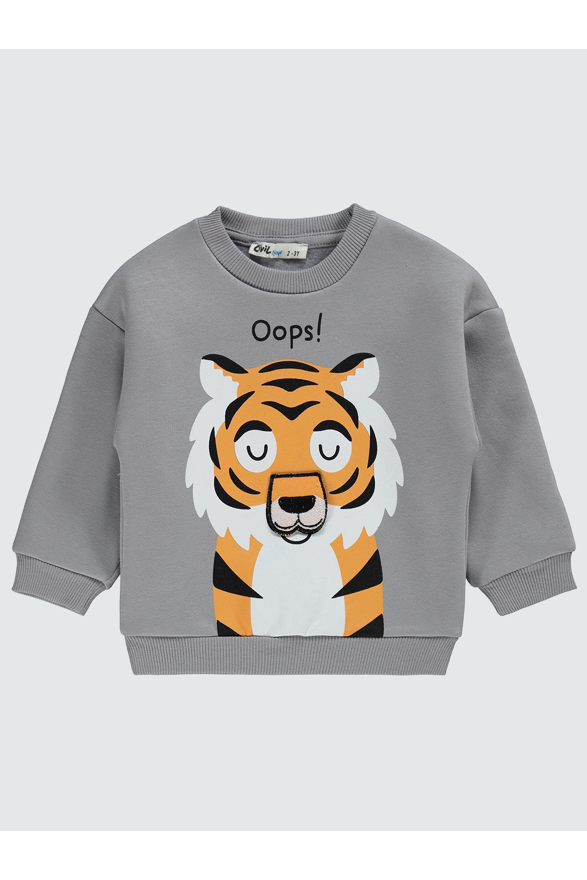 Erkek Çocuk Sweatshirt 2-5 Yaş Gri