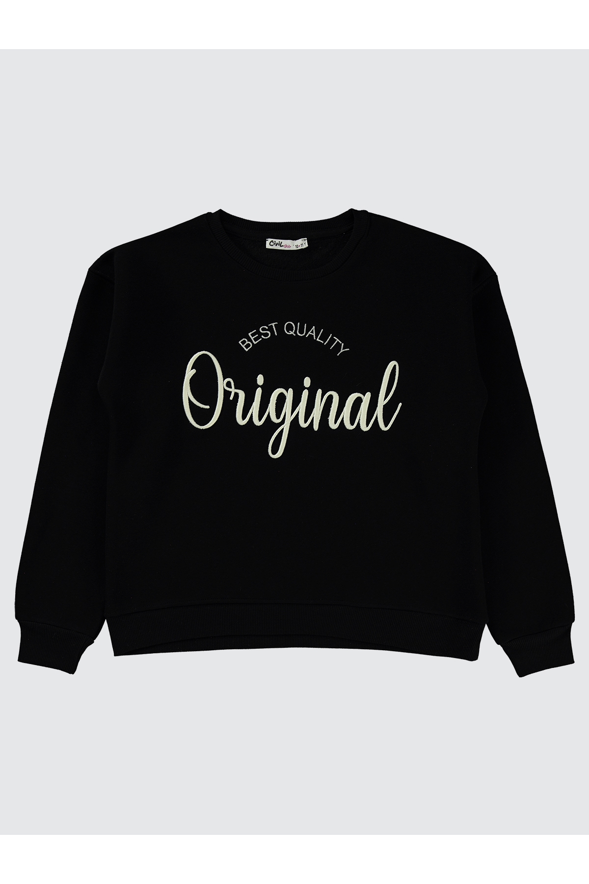 Kız Çocuk Sweatshirt 10-13 Yaş Siyah