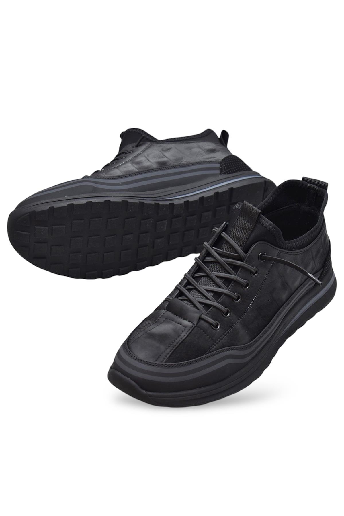 Tam Ortopedik Taban %100 Hakiki Deri Erkek Ayakkabı Kauçuk Kaymaz Esnek Taban 24K548 - Görsel 3
