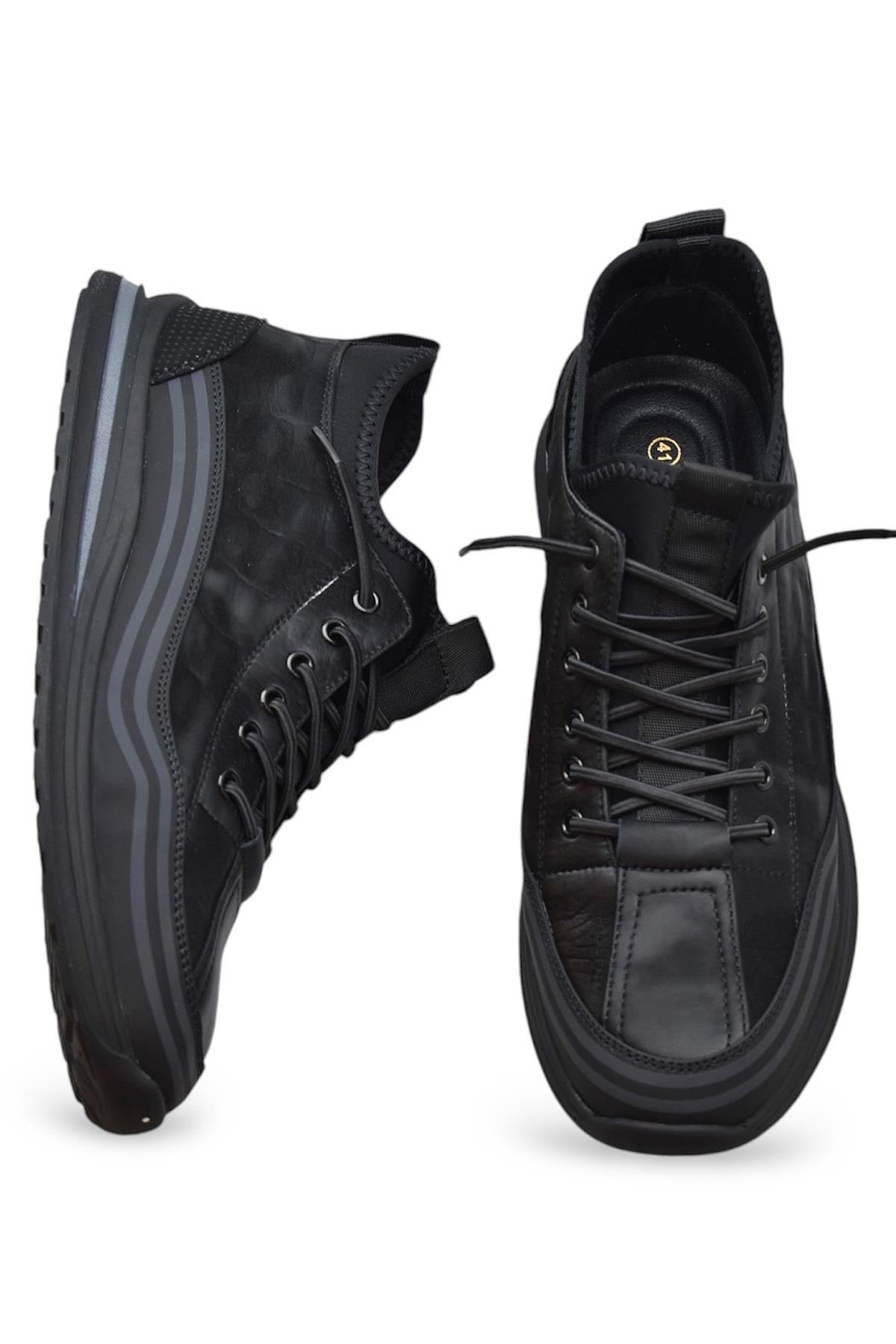 Tam Ortopedik Taban %100 Hakiki Deri Erkek Ayakkabı Kauçuk Kaymaz Esnek Taban 24K548 - Görsel 7