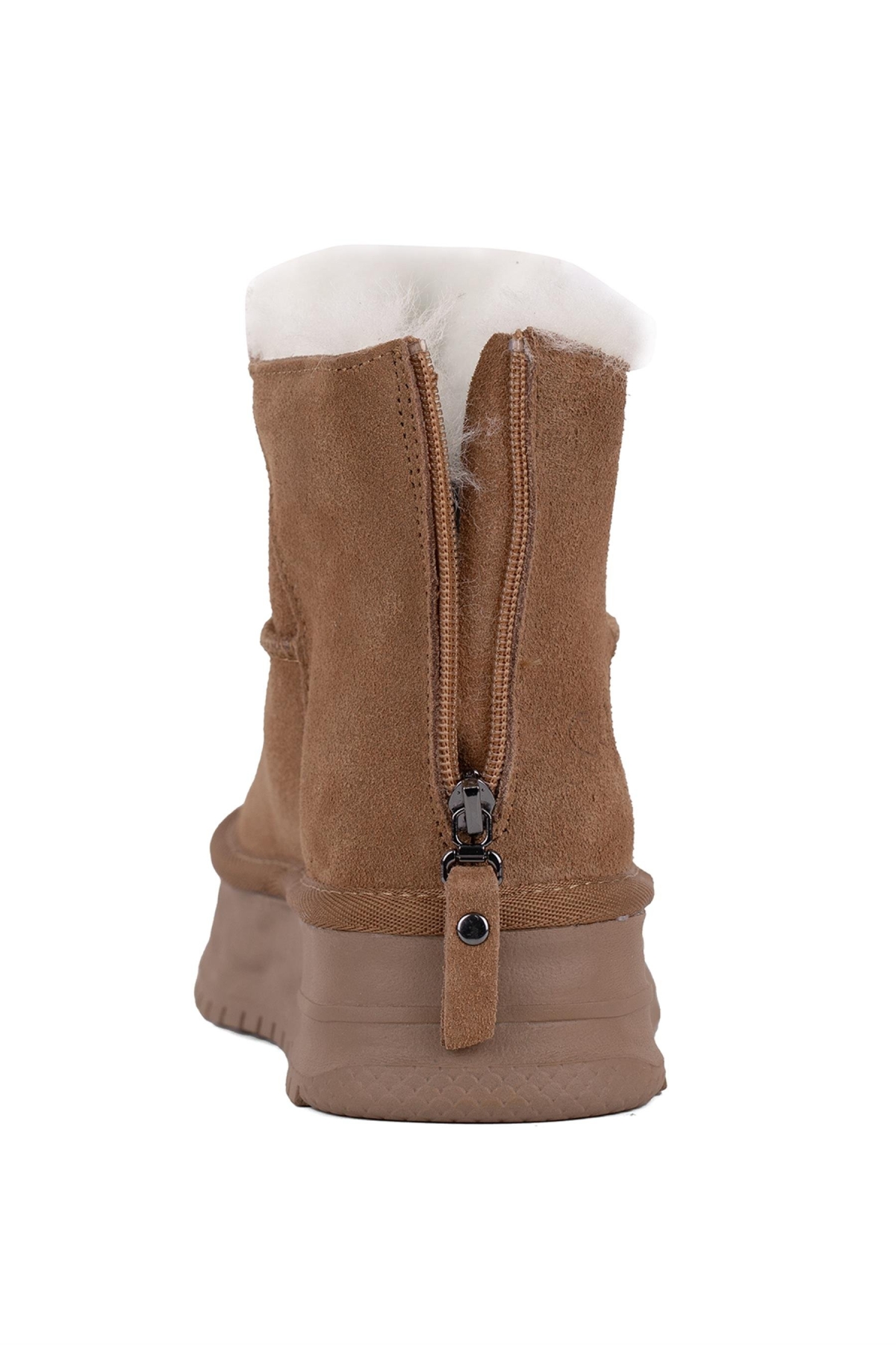 24K156-2 Kadın Düz Bot Camel - Görsel 6