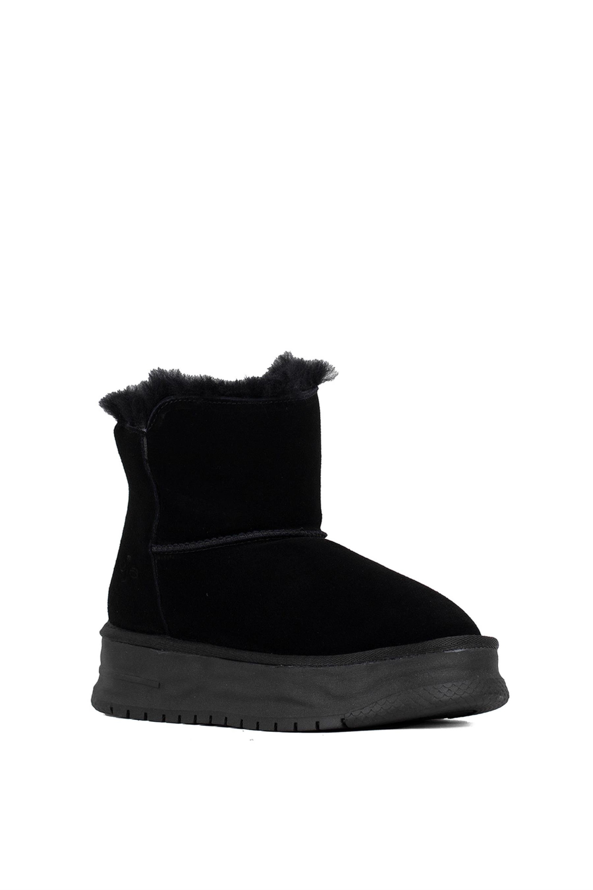 24K156-2 Kadın Düz Bot Siyah - Görsel 3