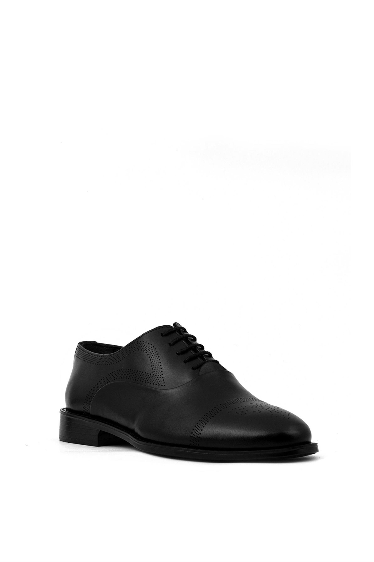 Elit GTSK1125 Erkek Hakiki Deri Klasik Ayakkabı Siyah - Görsel 3