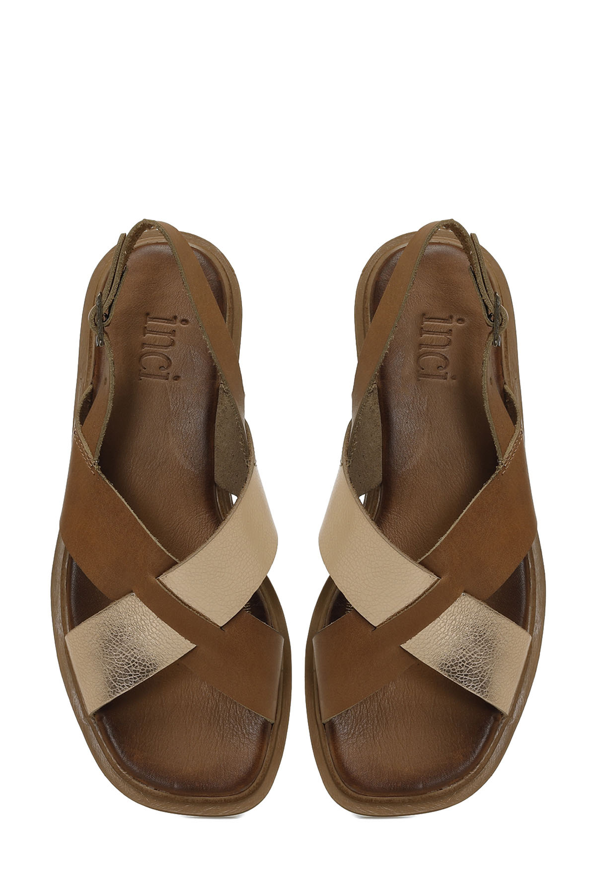 INCI ALIA 5FX Taba Kadın Düz Sandalet - Görsel 5