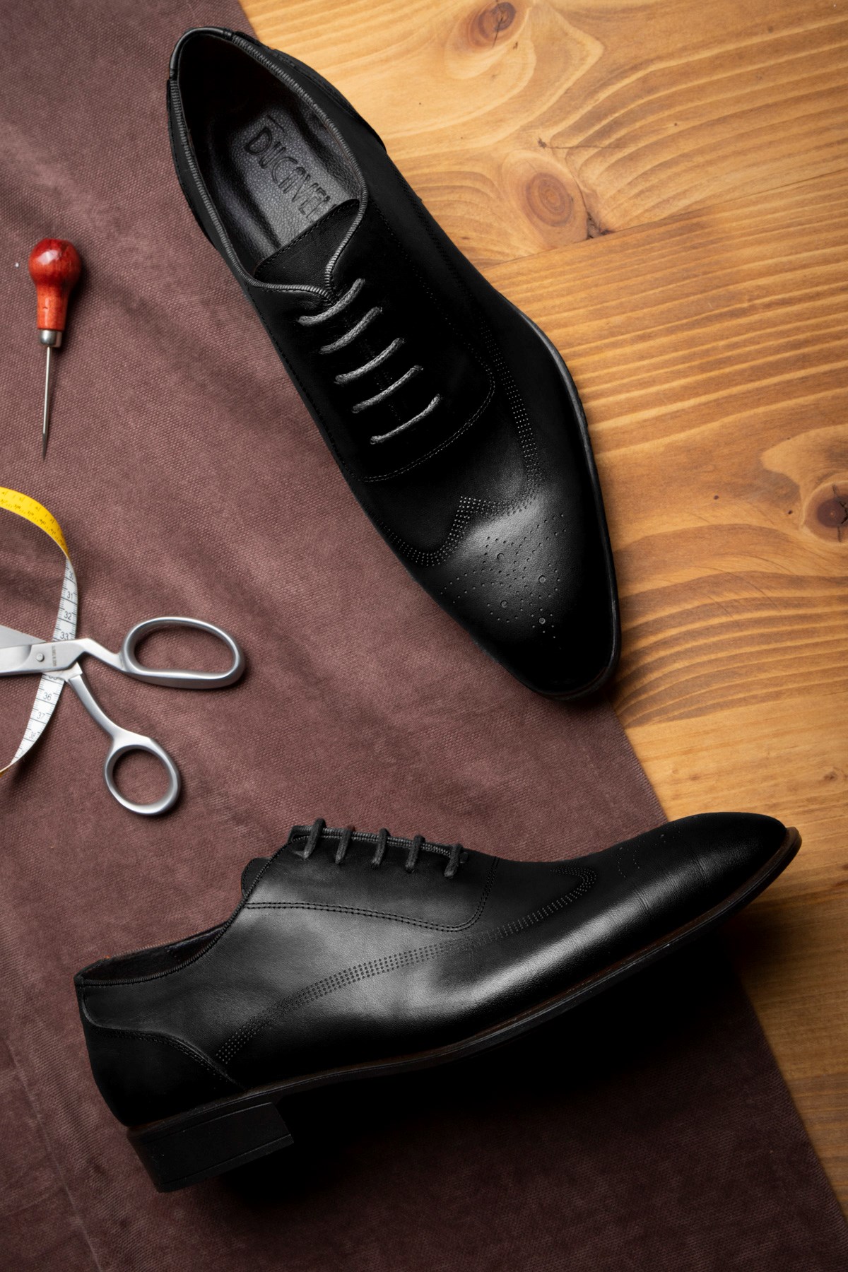 Stylish Hakiki Deri Erkek Klasik Ayakkabı, Oxford Klasik Ayakkabı - Görsel 5