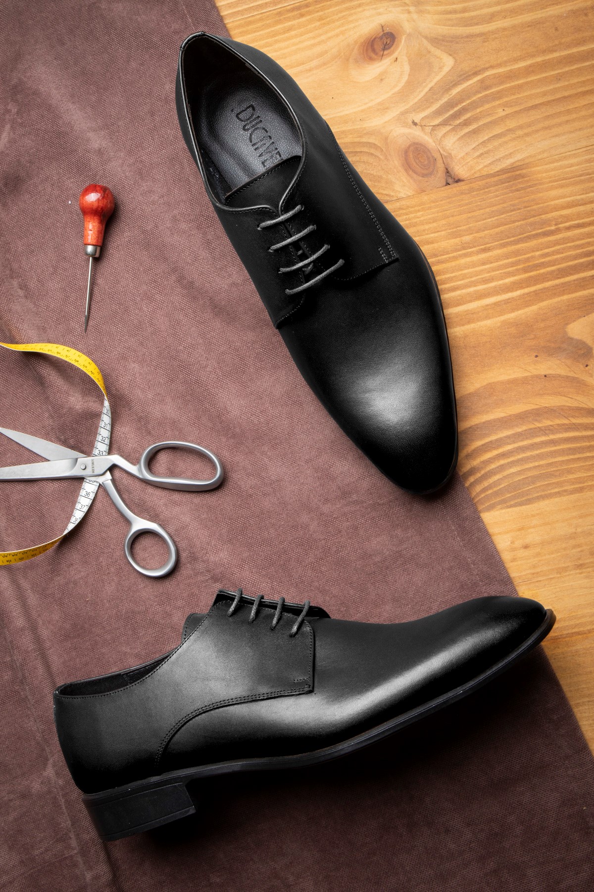 Suit Hakiki Deri Erkek Klasik Ayakkabı, Derby Klasik Ayakkabı, Bağcıklı Klasik Ayakkabı - Görsel 5