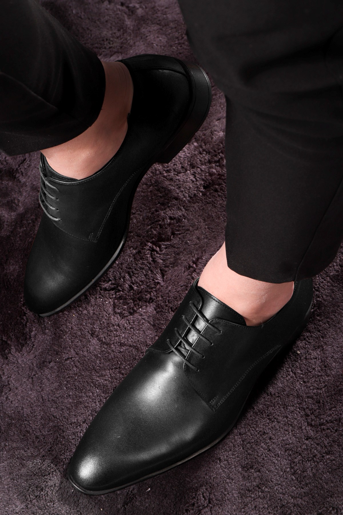 Suit Hakiki Deri Erkek Klasik Ayakkabı, Derby Klasik Ayakkabı, Bağcıklı Klasik Ayakkabı - Görsel 6