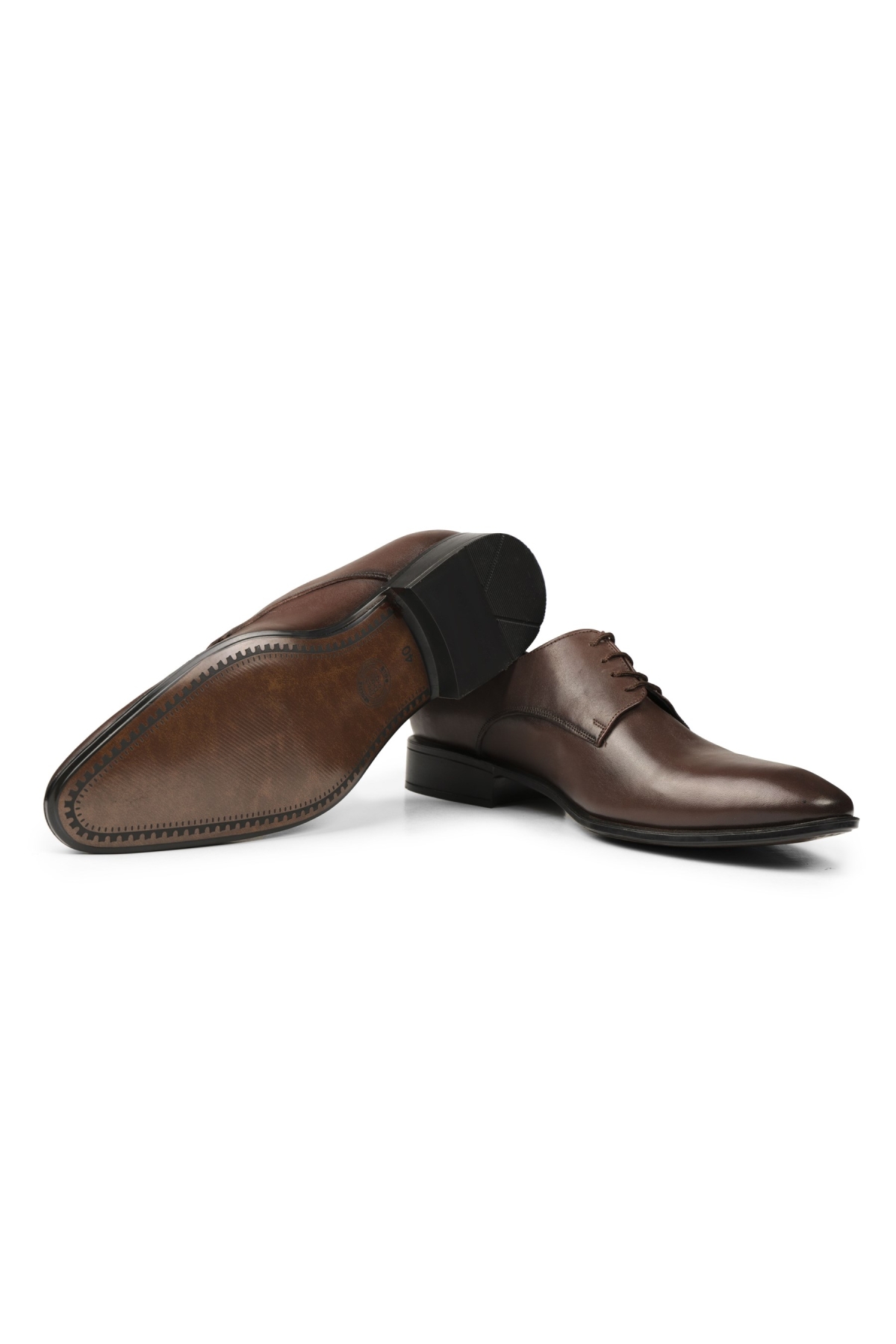 Suit Hakiki Deri Erkek Klasik Ayakkabı, Derby Klasik Ayakkabı, Bağcıklı Klasik Ayakkabı - Görsel 3