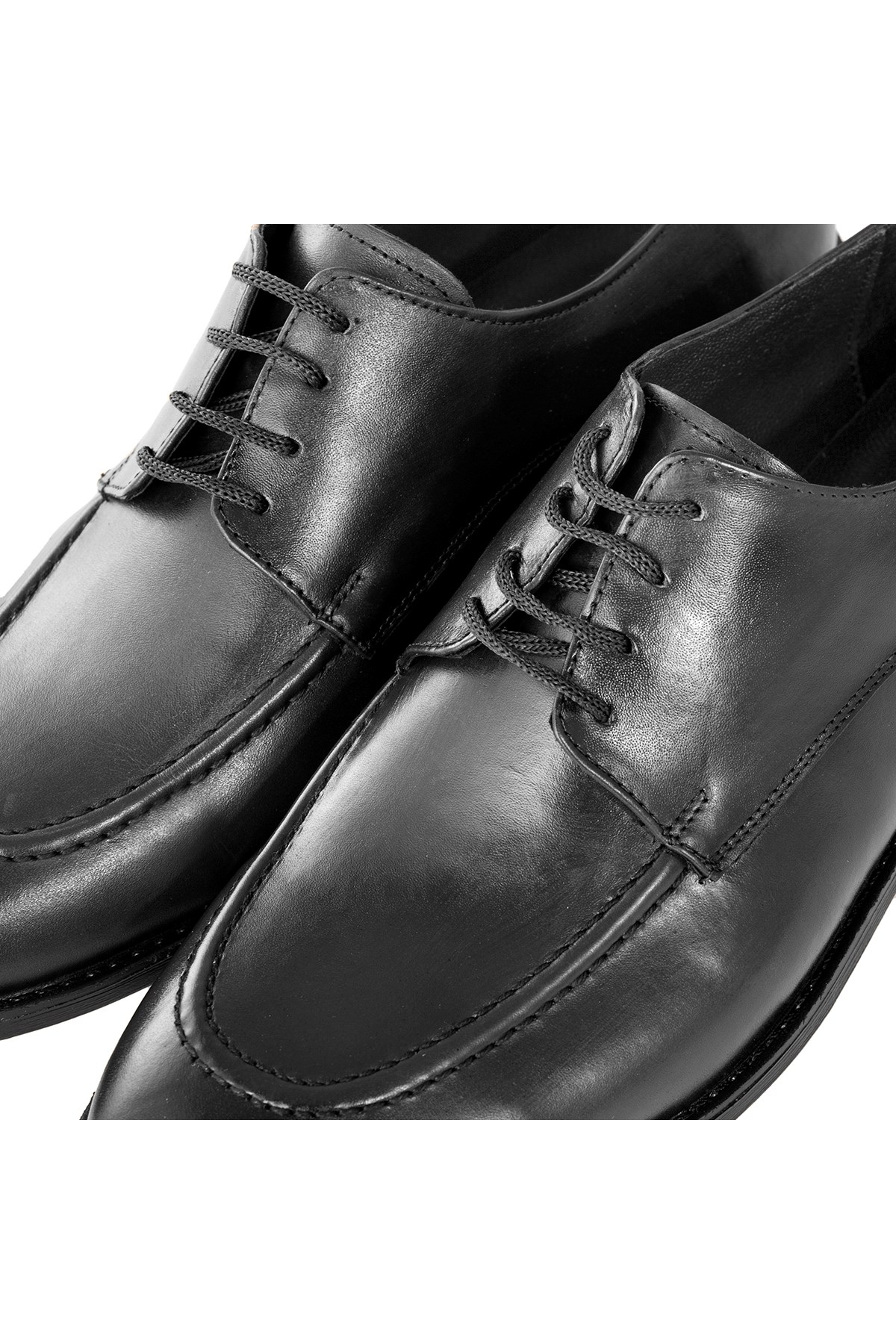 Tira Hakiki Deri Erkek Klasik Ayakkabı, Derby Klasik Ayakkabı, Bağcıklı Klasik Ayakkabı - Görsel 4