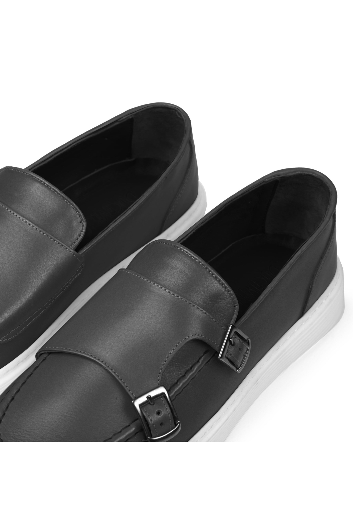 Strap Deri Erkek Günlük Ayakkabı, Loafer Ayakkabı, Günlük Ayakkabı, Hafif Ayakkabı - Görsel 4