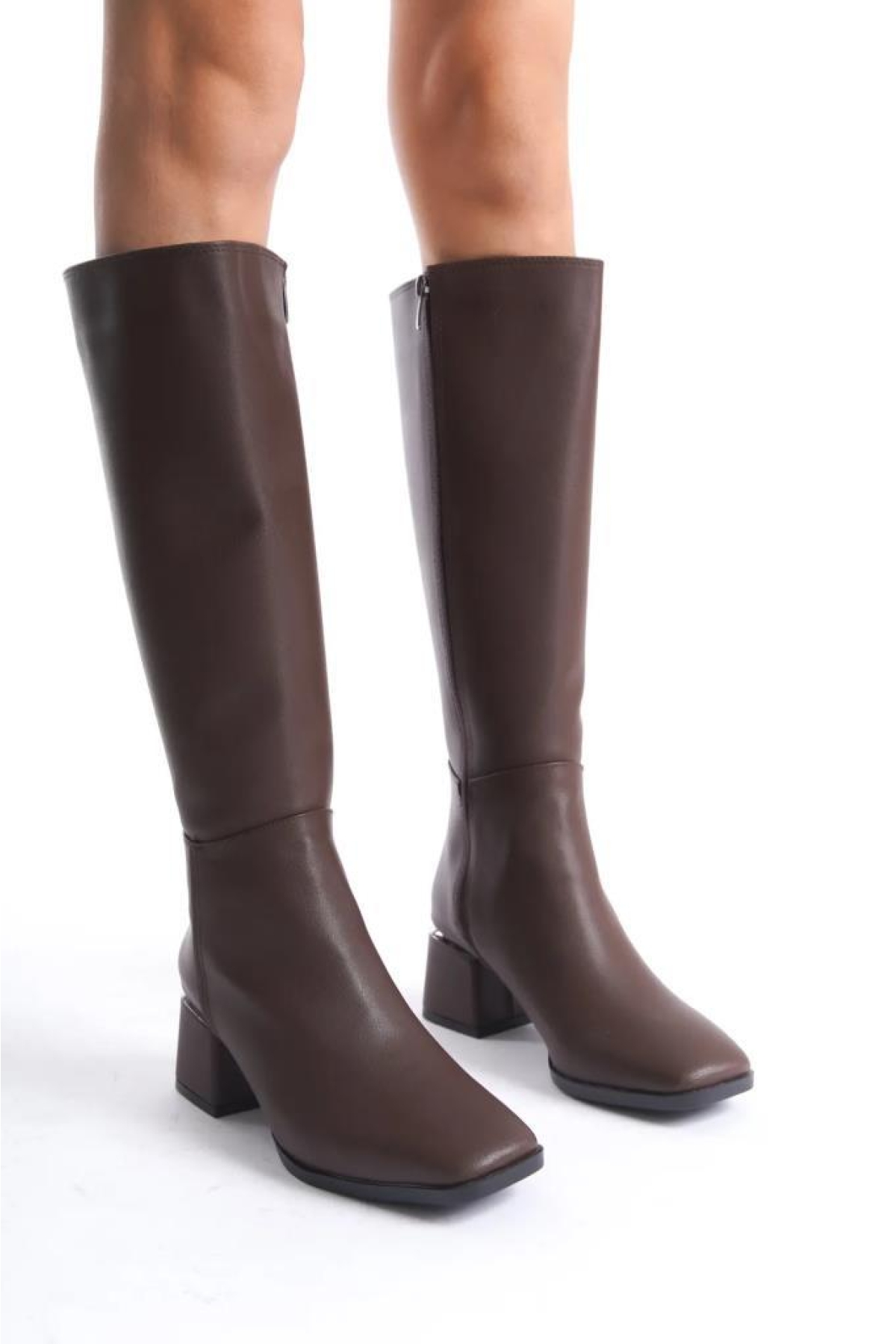 Snyrt 03032 Kadın Topuklu Çizme Bot - Görsel 5