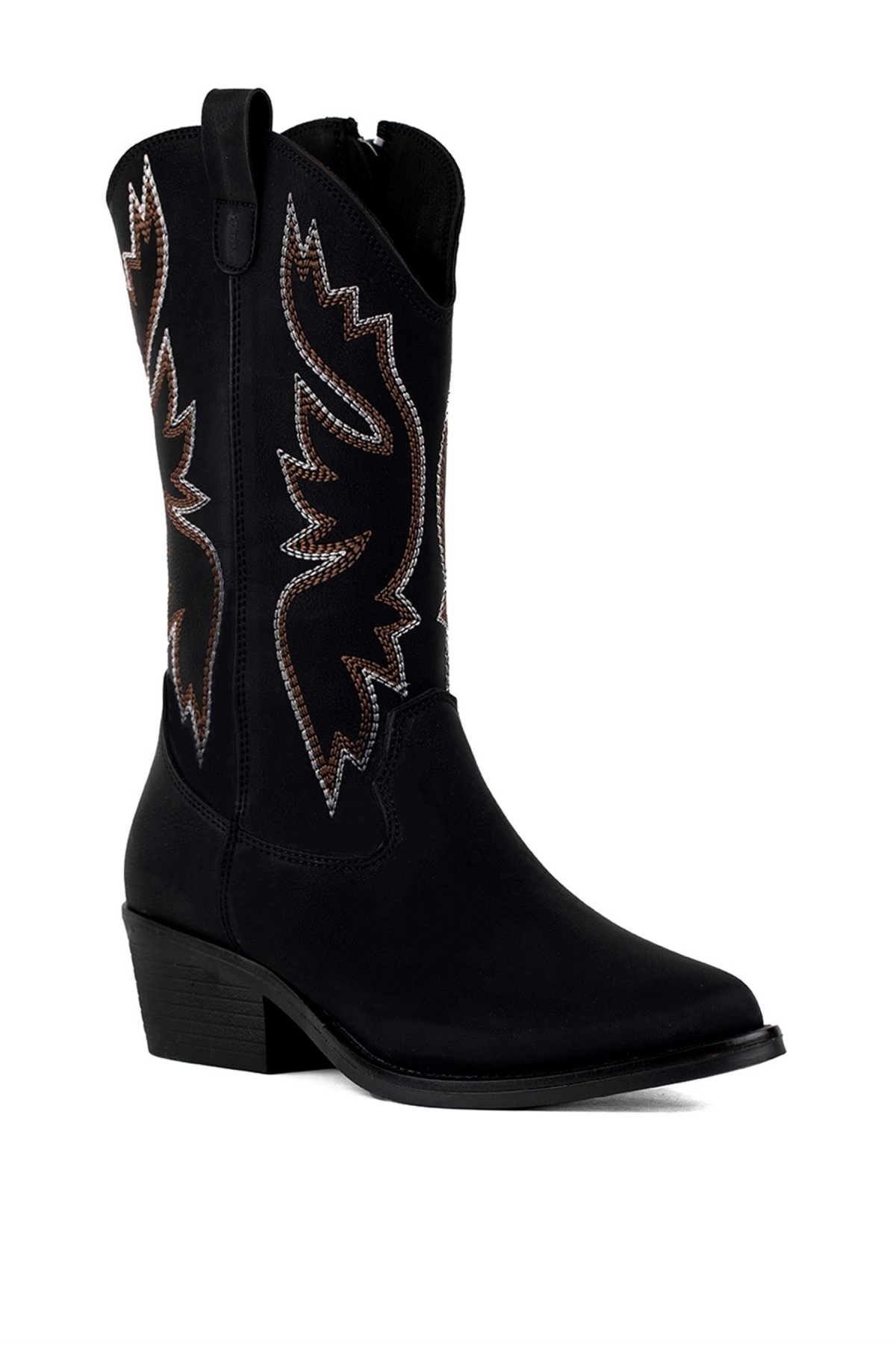 Elit ONY600N Kadın Topuklu Çizme Siyah - Görsel 3