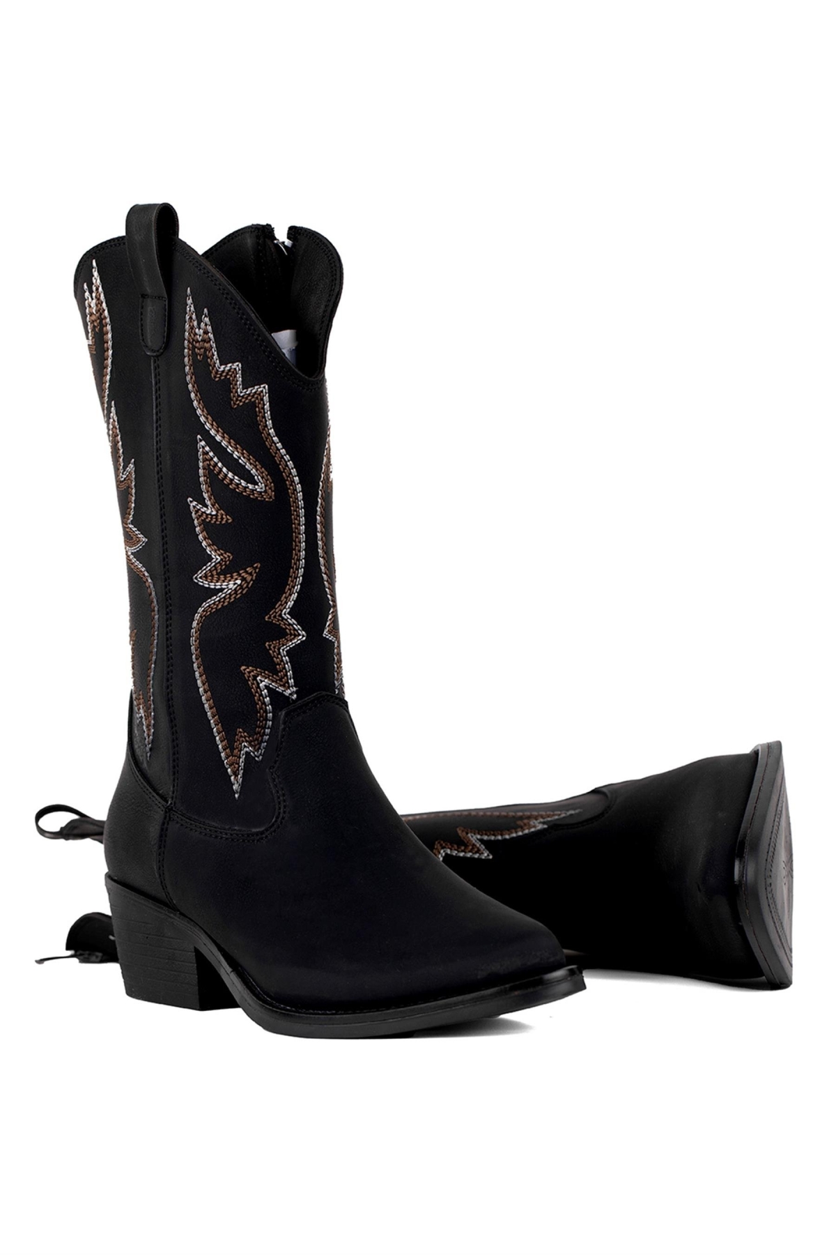 Elit ONY600N Kadın Topuklu Çizme Siyah - Görsel 6