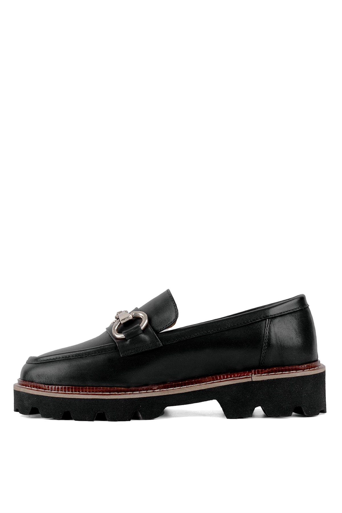 Elit RCHM313 Kadın Hakik Deri Casual Ayakkabı Siyah - Görsel 4