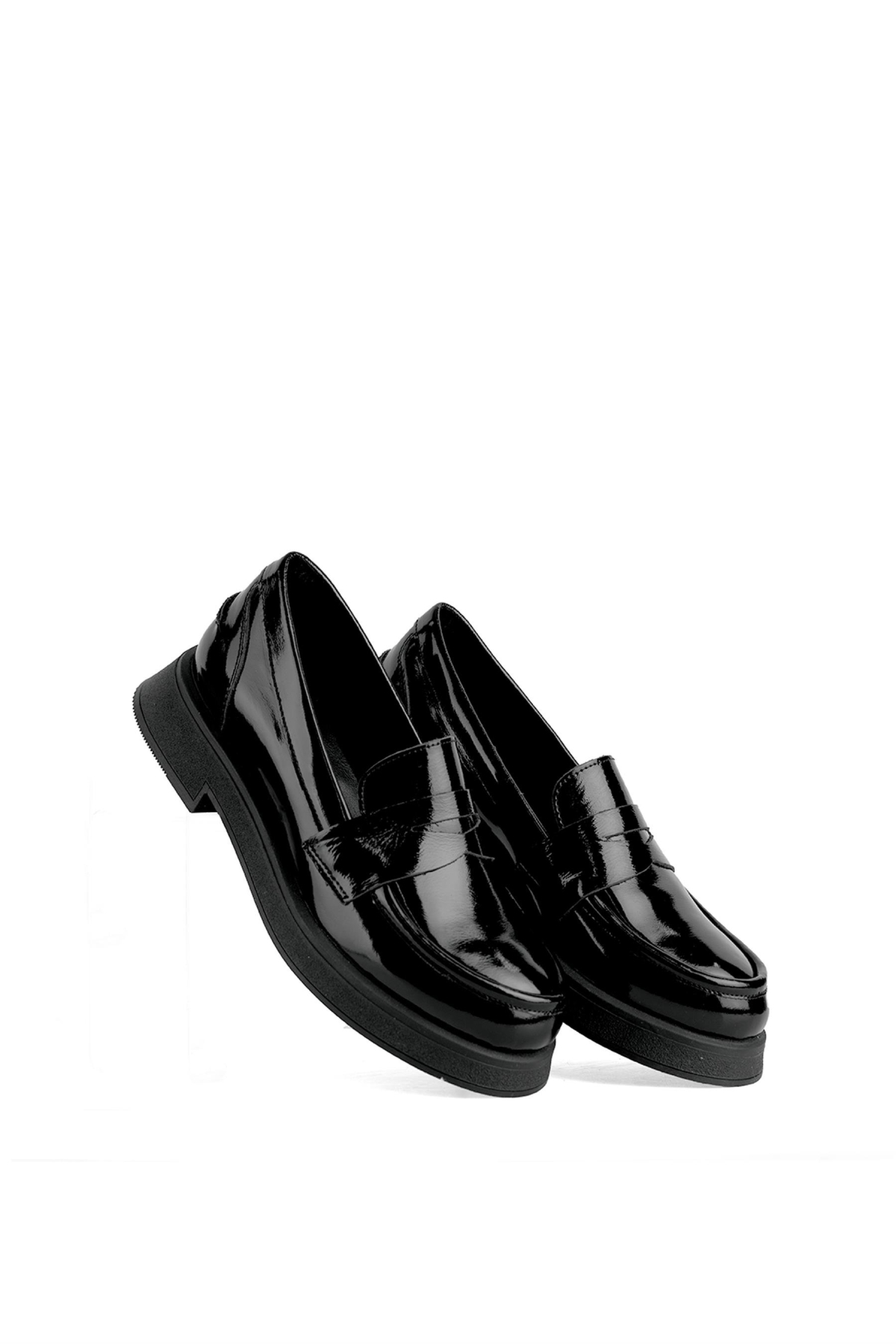 Elit RCHR33114 Kadın Hakiki Deri Casual Ayakkabı Siyah - Görsel 5