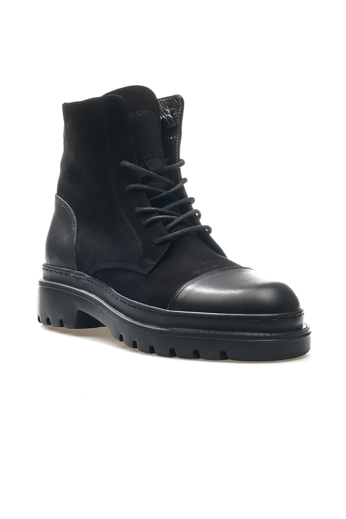 Erkek Hakiki Deri Casual Günlük Bot (40-44) 24k 77810 M Siyah Nubuk - Görsel 5