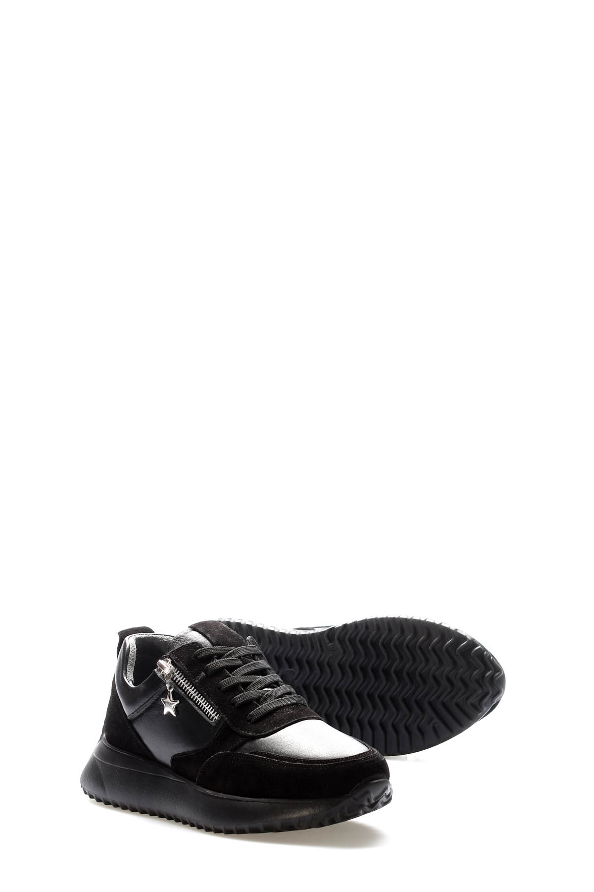 Hakiki Deri Kadın Casual Ayakkabı 136ZA904-3 - Görsel 4