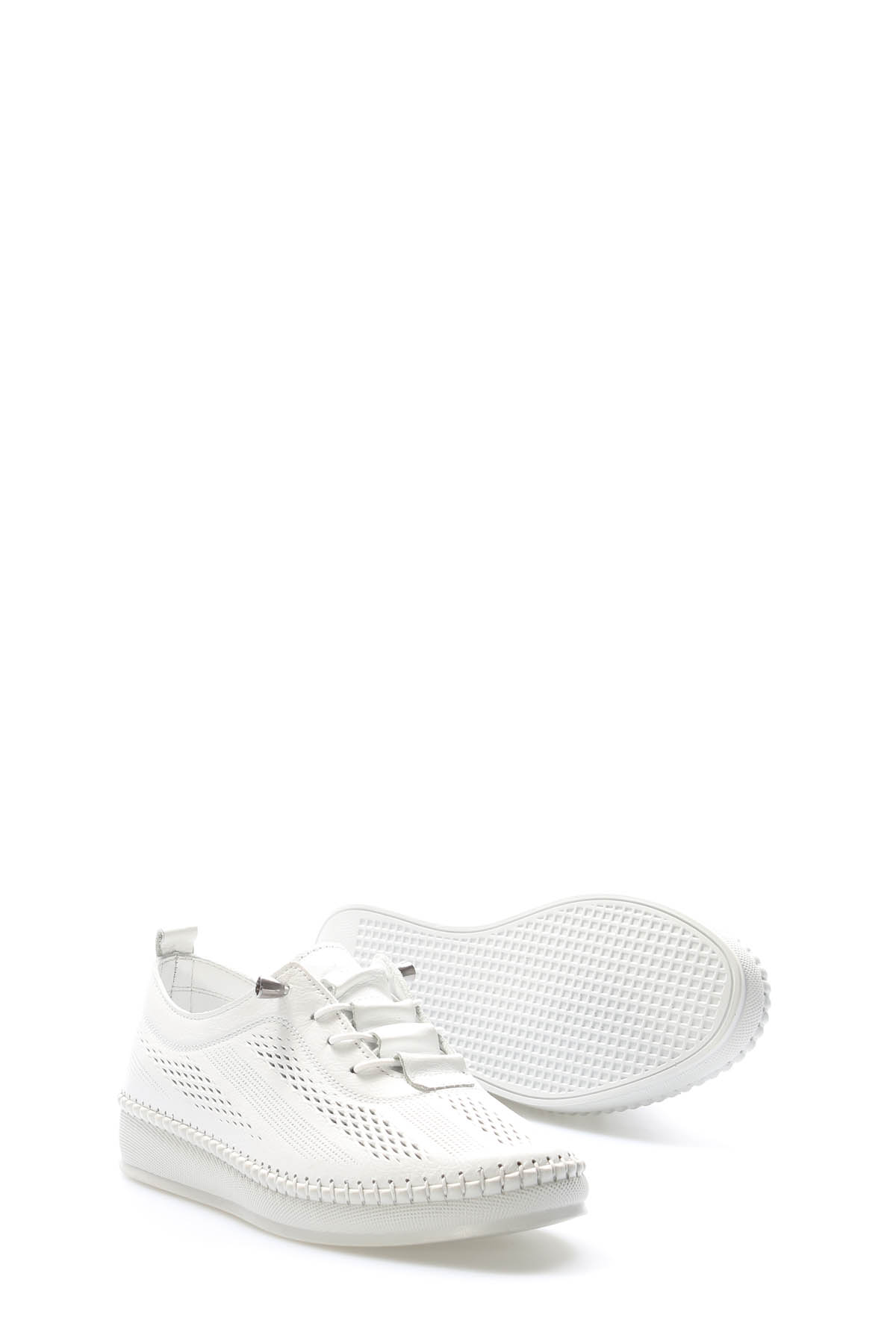 Hakiki Deri Kadın Casual Ayakkabı 164ZA2026 - Görsel 4